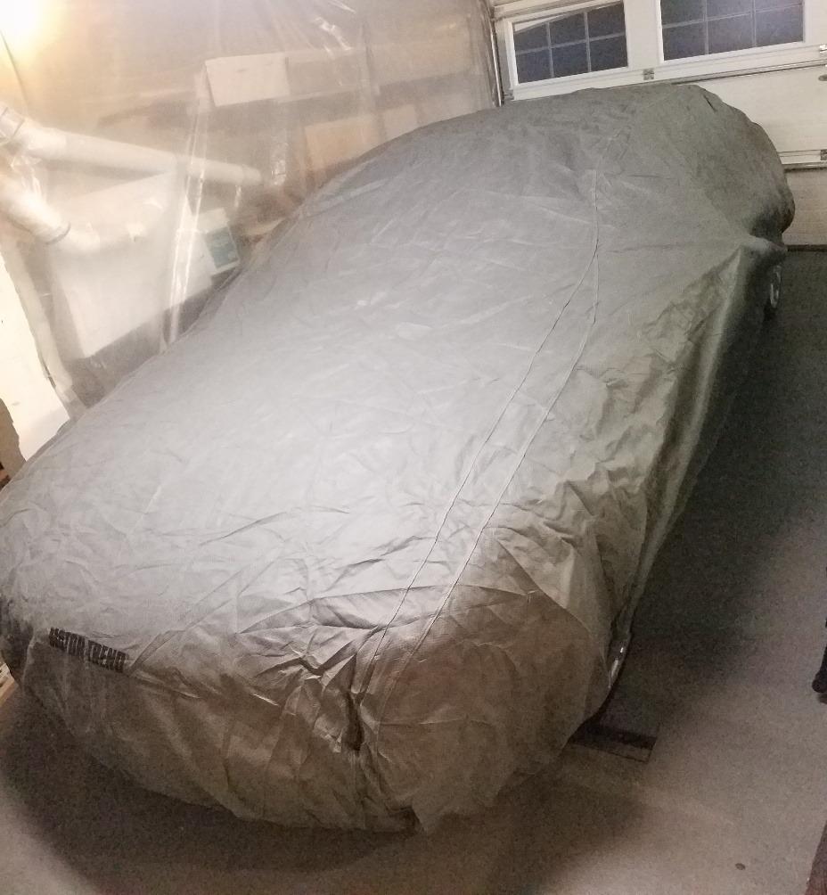 Motor Trend Breathable Lightweight Car Cover, Anti-Moisture Build-Up Water-Resistant Scratch-Resistant Travel-Friendly, Universal Fit for Cars SUVs Trucks Vans All-Weather Outdoor/Indoor, (XL) 210 inch L customer photo 2