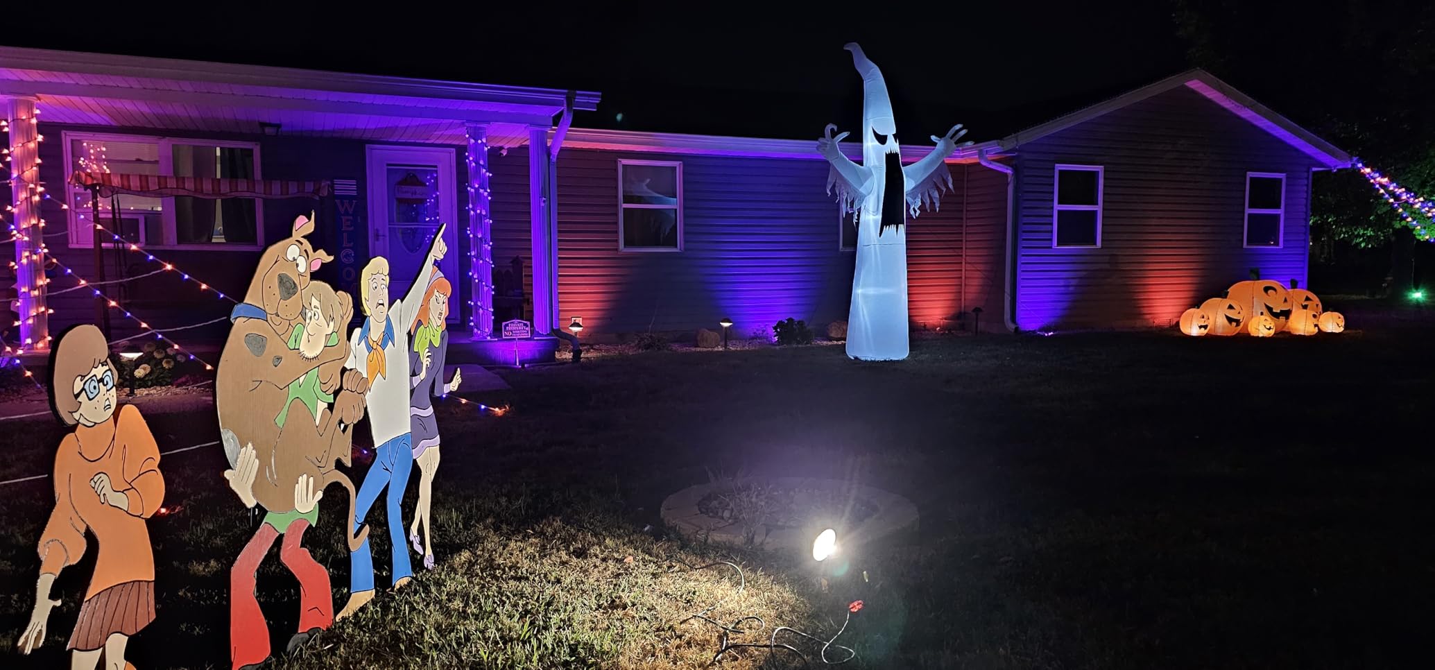Joiedomi 12 FT Halloween Inflatables Outdoor Decorations, Scary Ghost Halloween Decor, Inflatable Ghost Blow Ups for Yard with LEDs for Outside Yard Decorations customer photo 1