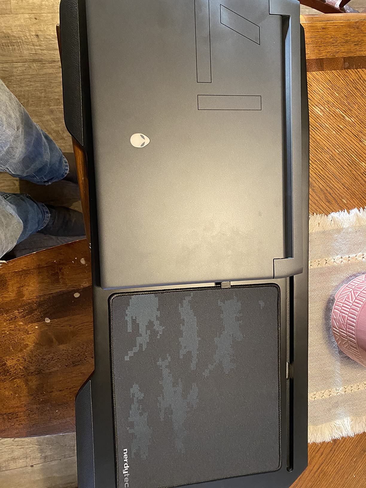 Couchmaster CYBOT, Premium Ergonomic Lap Desk for Notebooks, Sustainable Bamboo Construction customer photo 1