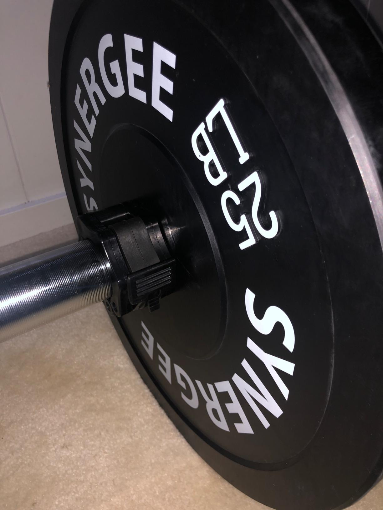 Synergee Bumper Plates Weight Plates Strength Conditioning Workouts Weightlifting - Sold in Pairs and Sets customer photo 2