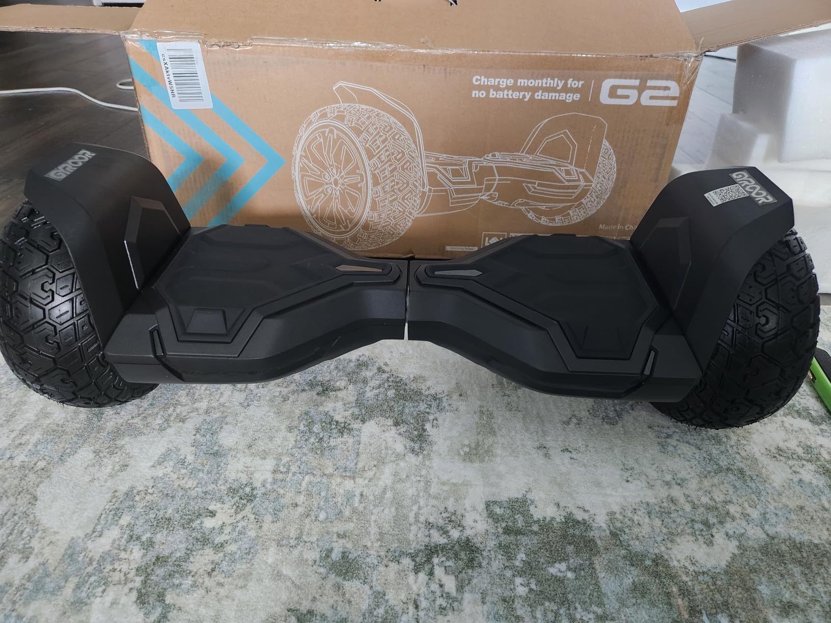 Gyroor Warrior 8.5 inch All Terrain Off Road Scooter with Bluetooth Speakers and LED Lights, Self Balancing Scooter for Kids ages 6-12 and Adults customer photo 1