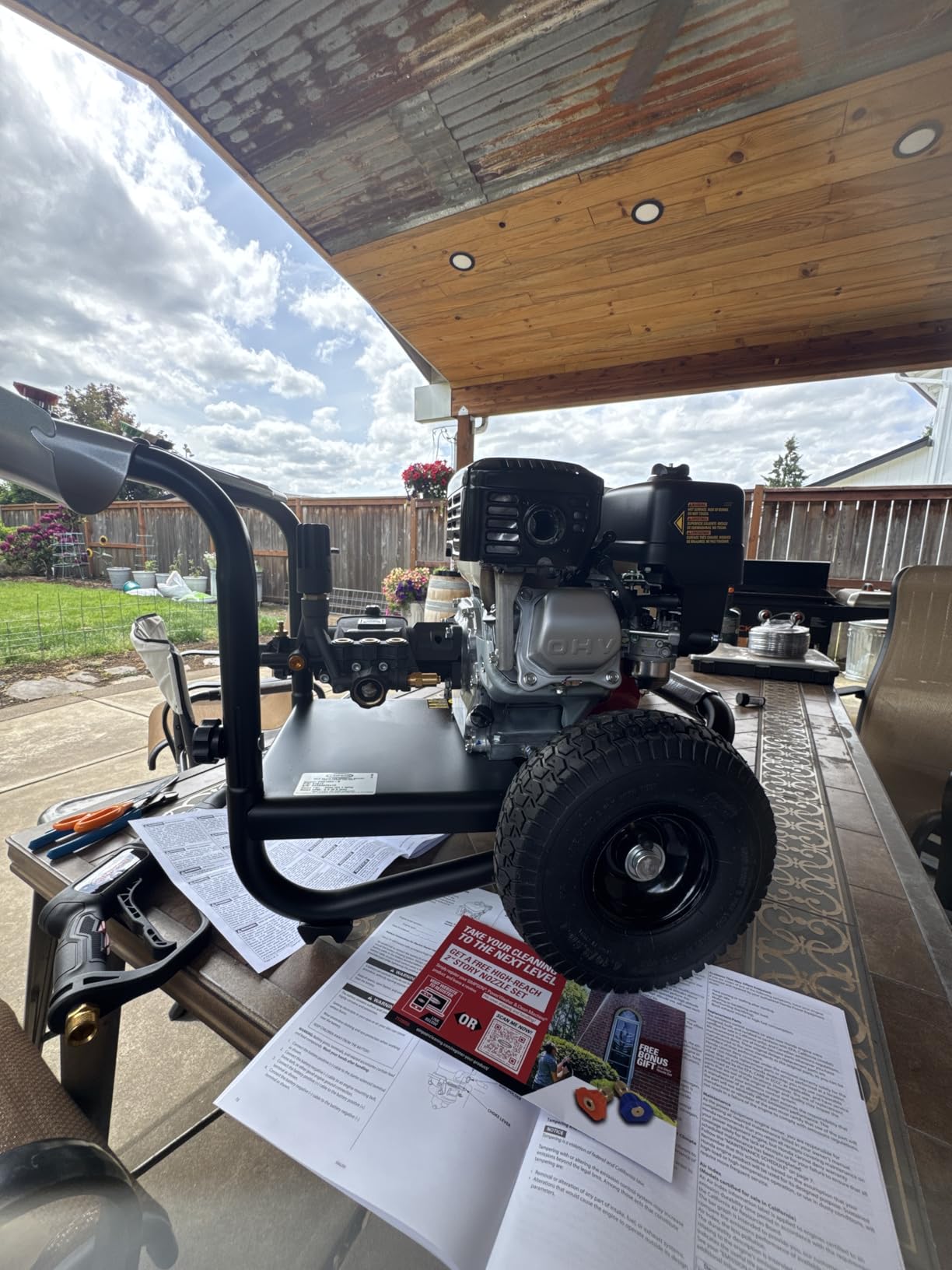 Simpson 3500 PSI Gas Pressure Washer, 2.5 GPM Commercial Power Washer, Honda Engine, Cold Water, 25' Hose, PowerShot, 49-State Compliant (PS3228) customer photo 2