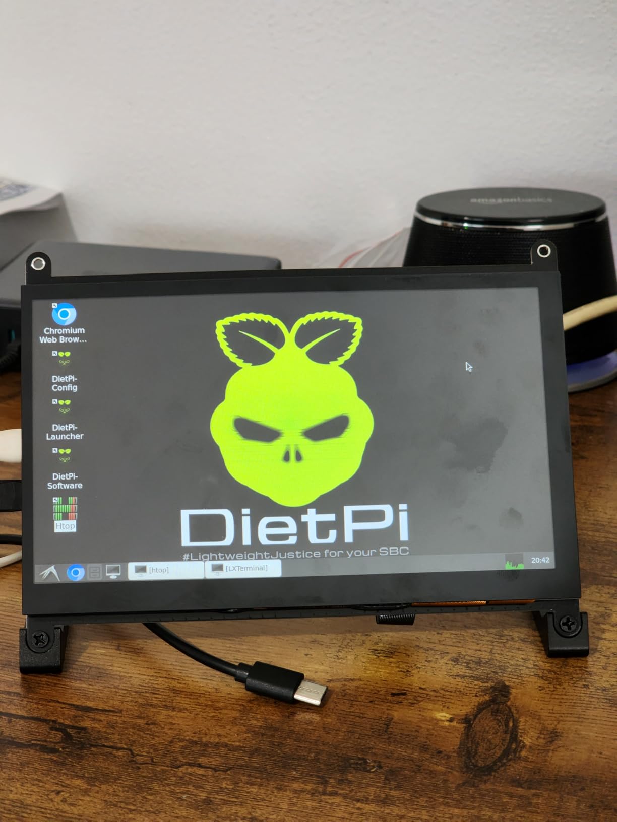 ROADOM 7'' Raspberry Pi Screen, IPS1024×600, Responsive Smooth Touch, Dual Built-in Speakers, HDMI Input, Compatible with Raspberry Pi 5/4/3, Driver Free customer photo 2