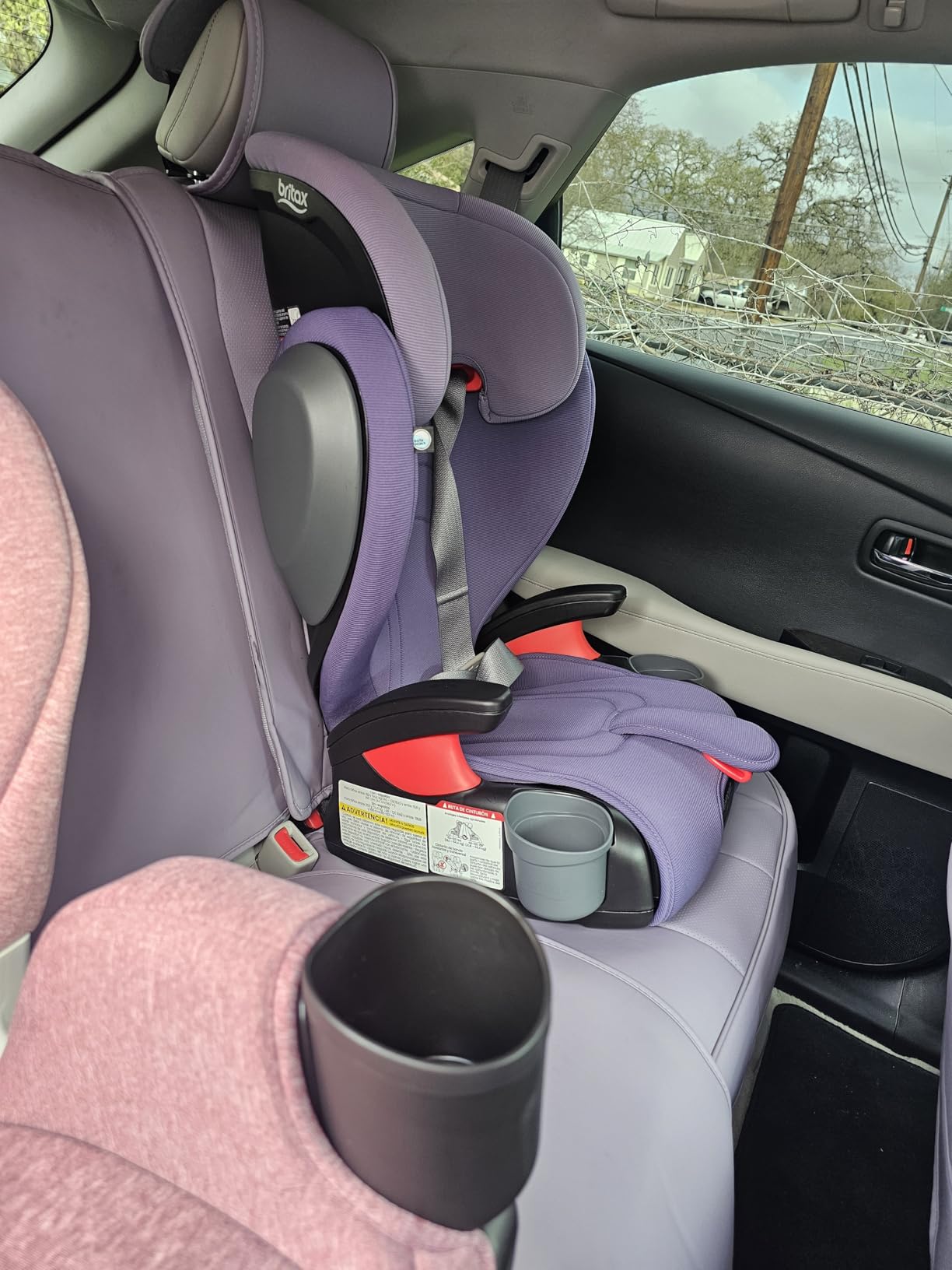 Britax Skyline 2-Stage Belt-Positioning Booster Car Seat, Dusk - Highback and Backless Seat customer photo 2