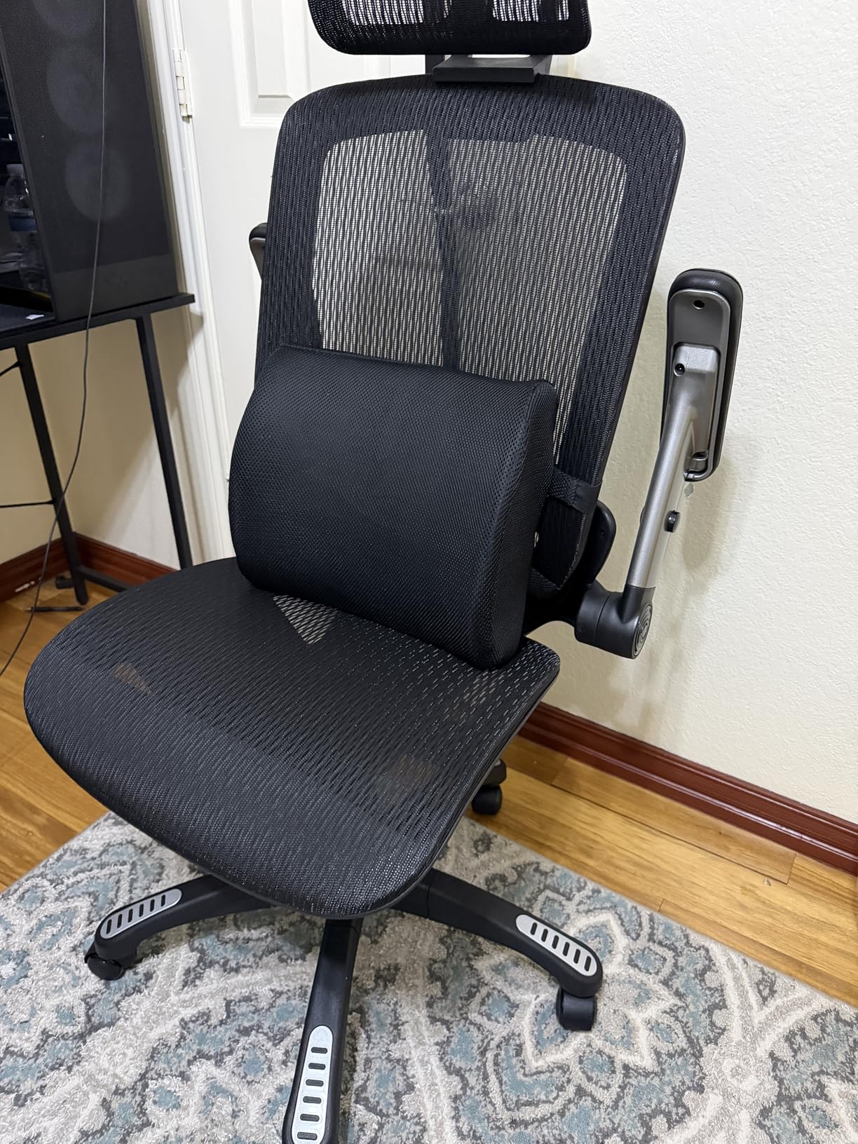 GABRYLLY Ergonomic Office Chair - High Back Home Desk Chair with Headrest, Flip-Up Arms, 90-120° Tilt Lock customer photo 2