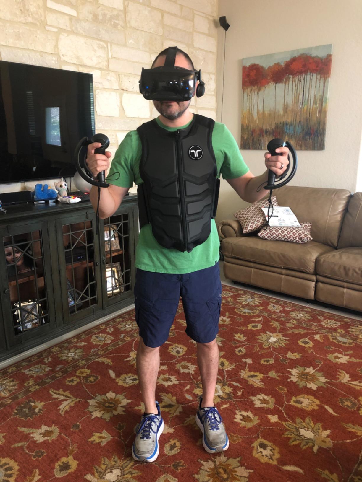 bHaptics haptic vest Tactot DK 3 for VR, PC gaming, music and movie- 40 vibration feedback points customer photo 3