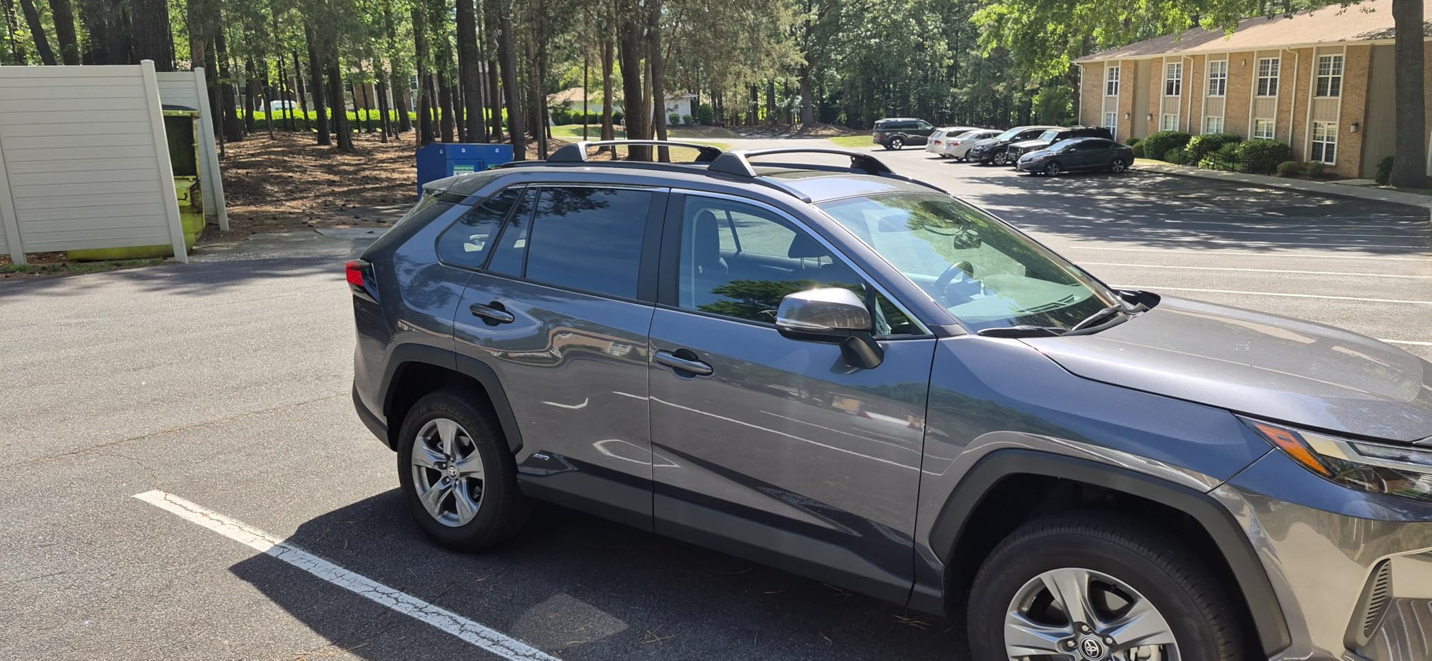 Roof Rack Cross Bars for Toyota RAV4 2019-2025 (Not Fit 2024 LE/Adventure/TRD Off-Road/Hybrid Woodland Edition). Anti-Theft Lock Mechanism Black Matte Aluminum Anti-Corrosion Crossbars customer photo 1