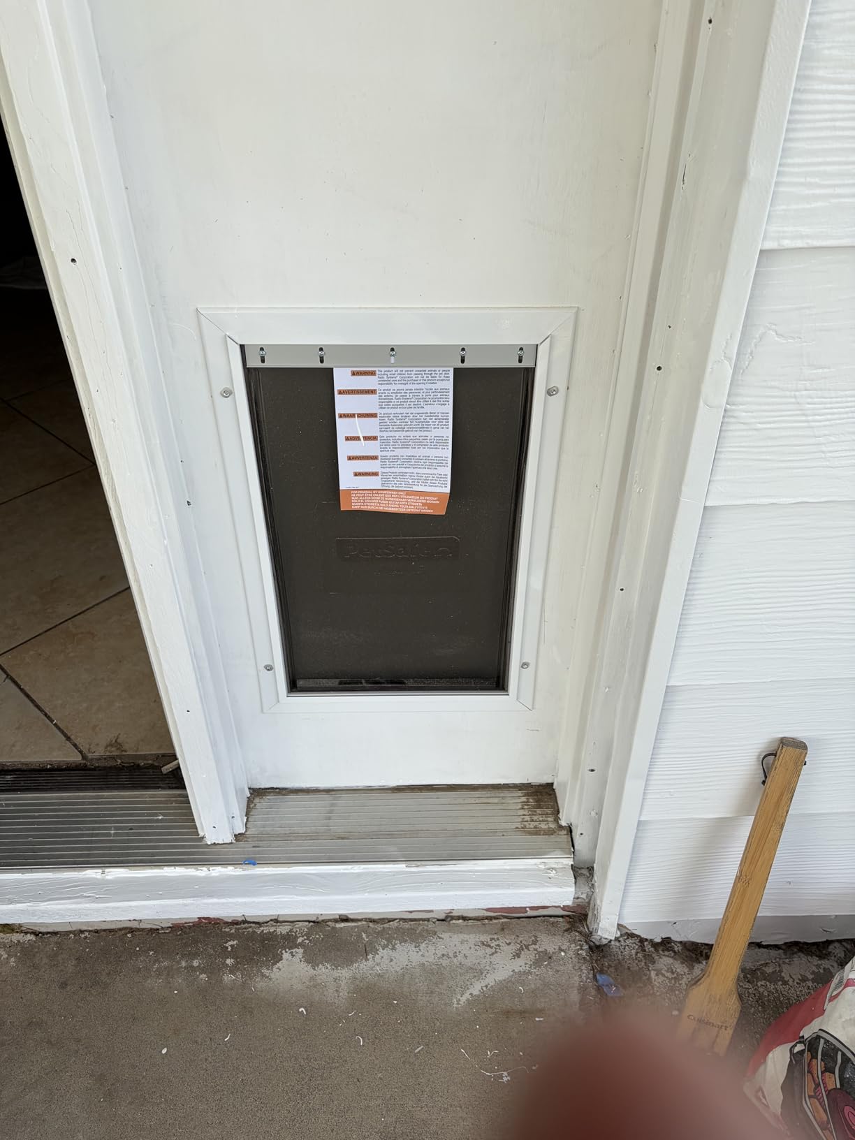 PetSafe Extreme Weather Aluminum Dog Door for Exterior Doors - Energy Efficient - 3 Flaps for Insulation customer photo 1