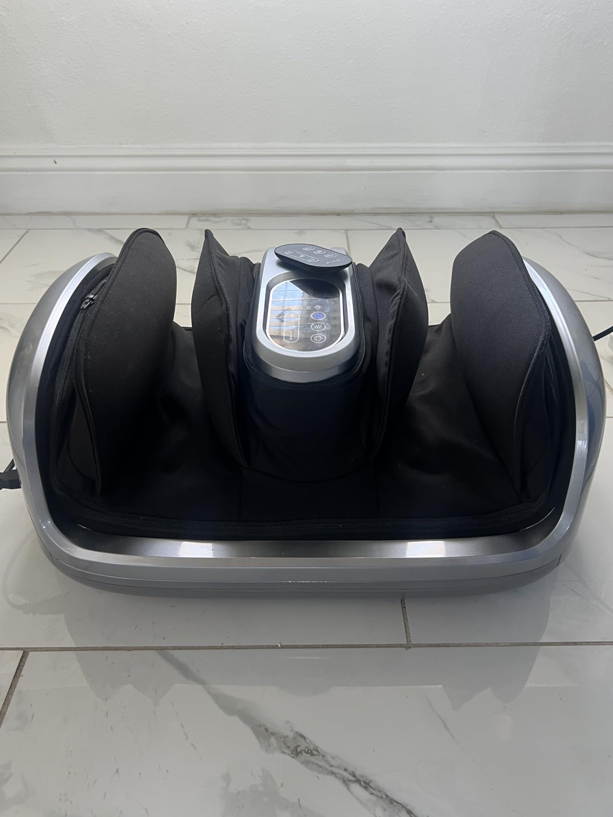 MIKO Shiatsu Foot Massager for Circulation & Pain Relief - Deep Tissue Kneading, Heat Therapy for Plantar Fasciitis, Neuropathy, Diabetics - Fits Up to Size 15 customer photo 1