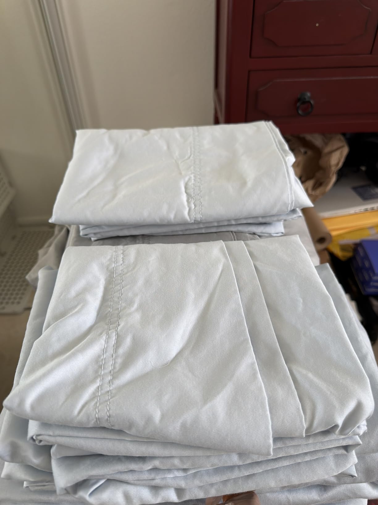 California Design Den Luxury 800 Thread Count King Size Sheets Set - 100% Cotton Sheets, Soft Sateen, Deep Pockets for a Snug Fit, Durable Bedding Set - White customer photo 2