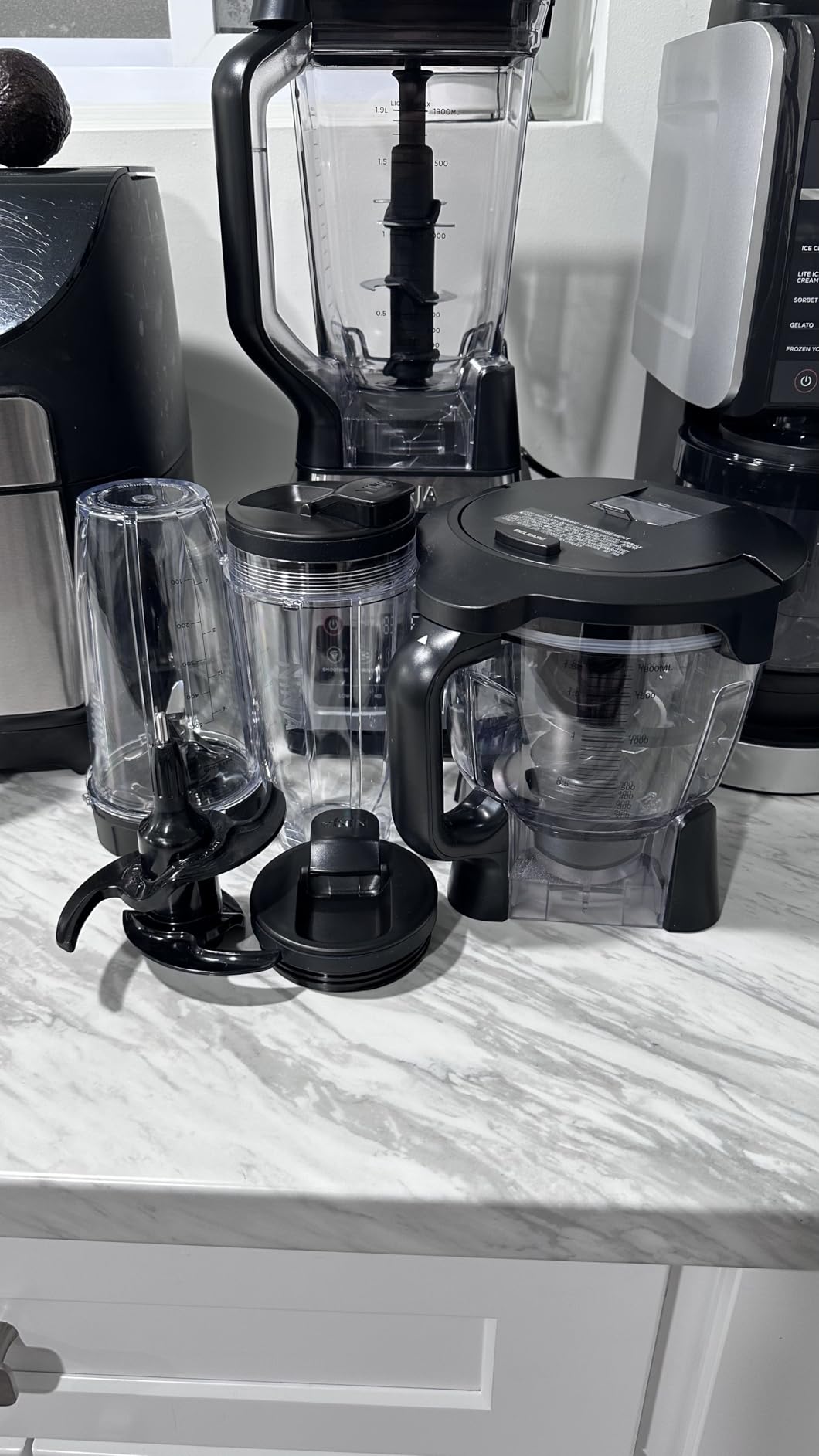 Ninja Professional Plus Kitchen System BN801 | 1400 WP, 5 Functions with Auto IQ, 72-oz. Blender Pitcher, 64-oz. Processor Bowl, (2) 24-oz. To-Go Cups | Grey customer photo 2
