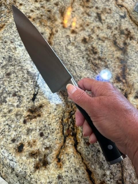 WÜSTHOF Classic IKON 8-Inch Chef's Knife, Black customer photo 2