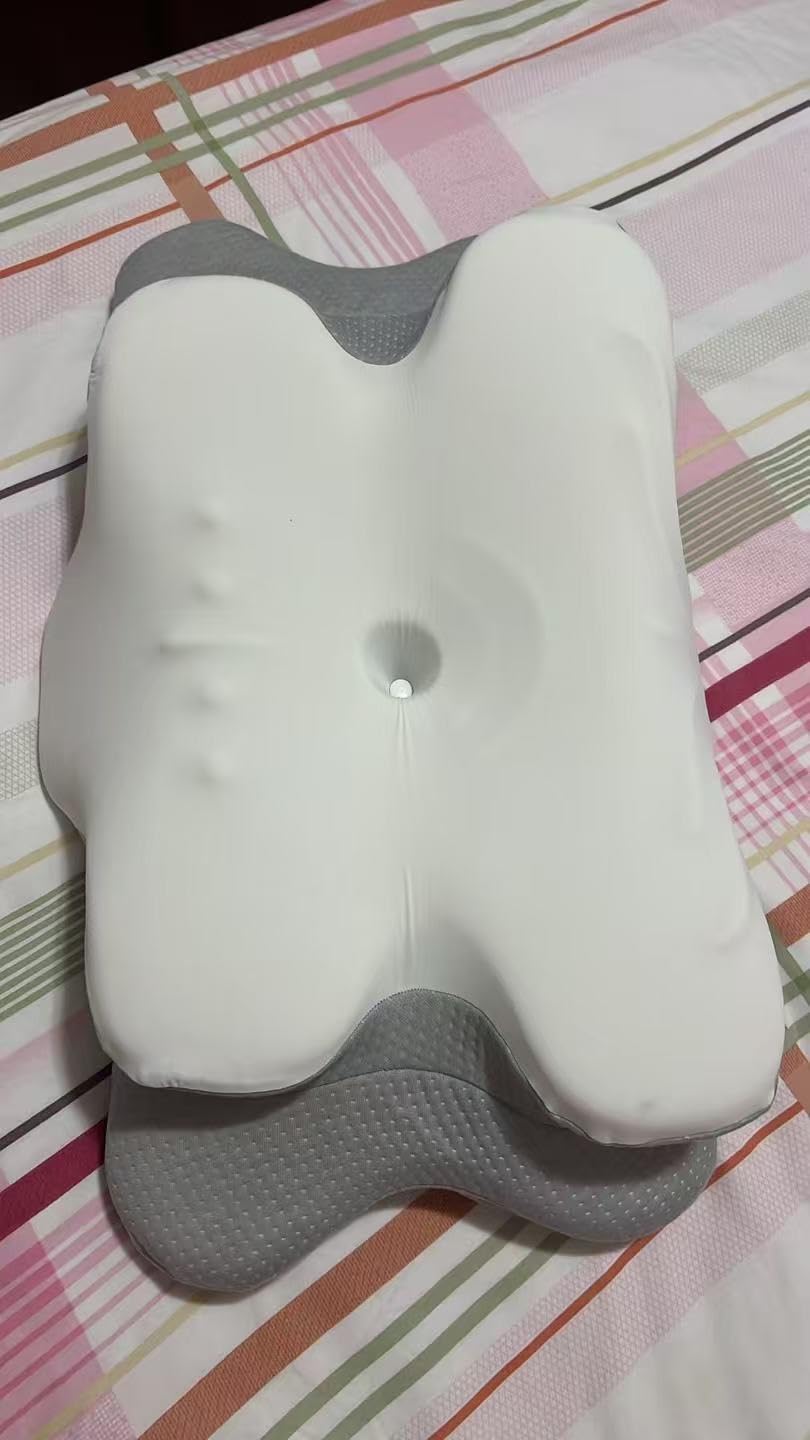 VYLEE Cervical Neck Pillow for Pain Relief, Ergonomic Memory Foam Pillow for Neck Support, Cooling Contour Orthopedic Pillow for Side, Back & Stomach Sleepers customer photo 1