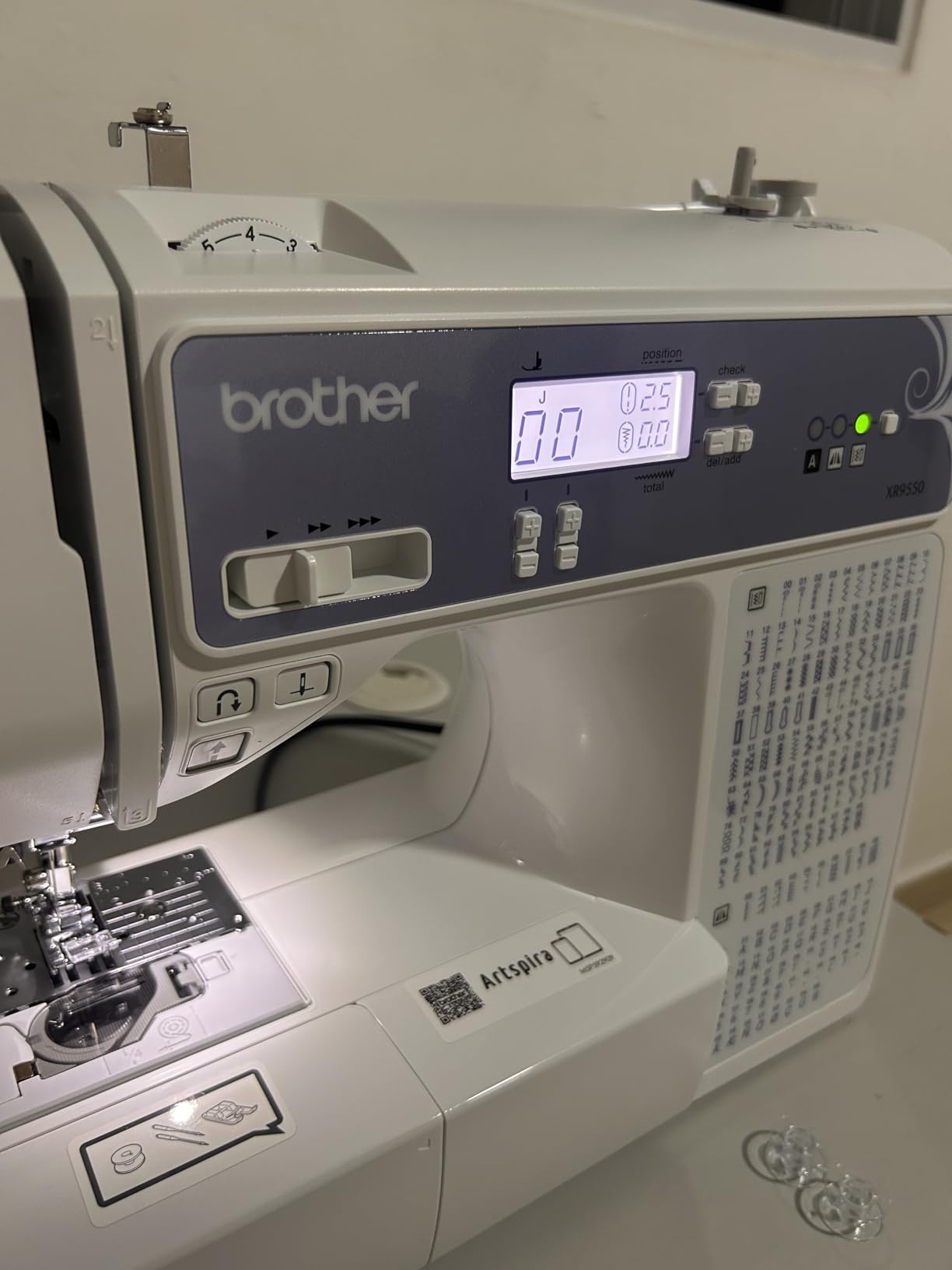 Brother XR9550 Sewing and Quilting Machine, Computerized, 165 Built-in Stitches, LCD Display, Wide Table, 8 Included Presser Feet customer photo 2