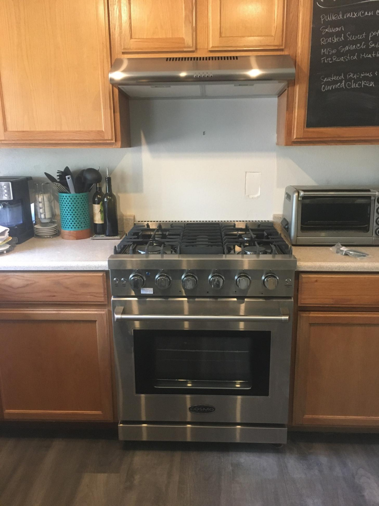 COSMO COS-EPGR486G 48 in. Haven Collection 7 cu. ft. Double Oven Gas Range, 6 Burners, Griddle, Convection, Knob LEDs, Stainless Steel customer photo 1