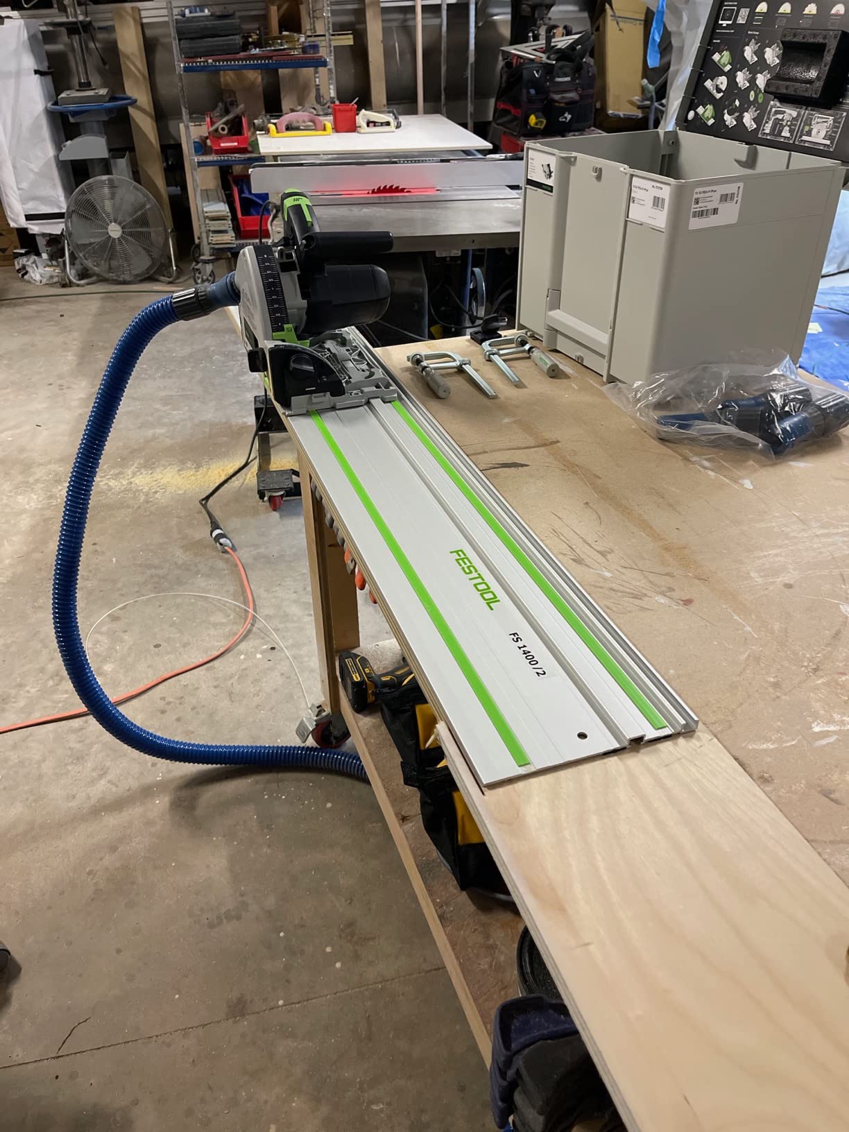Festool Plunge-Cut Track Saw TS 55 FEQ-F-Plus with 55-Inch (1400mm) Guide Rail customer photo 2