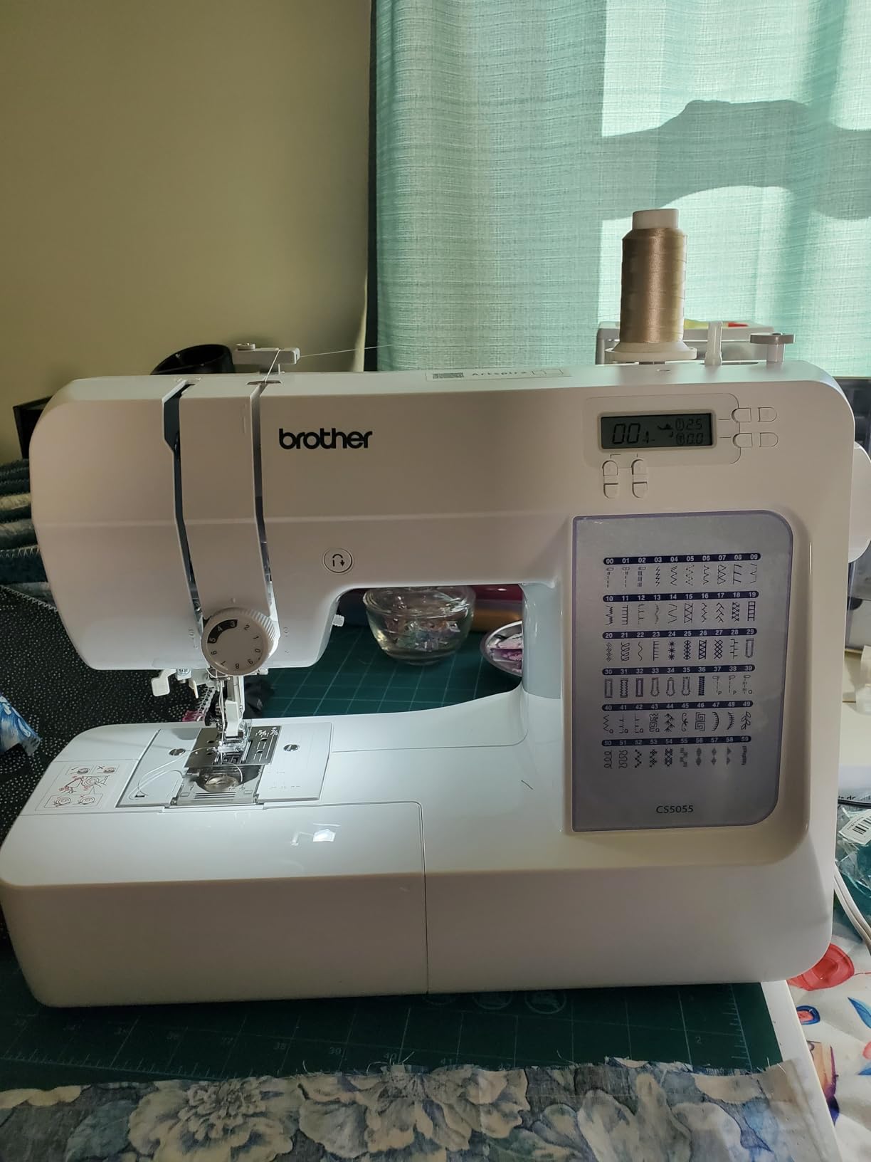 Brother CS5055 Computerized Sewing Machine, 60 Built-in Stitches, LCD Display, 7 Included Feet customer photo 1