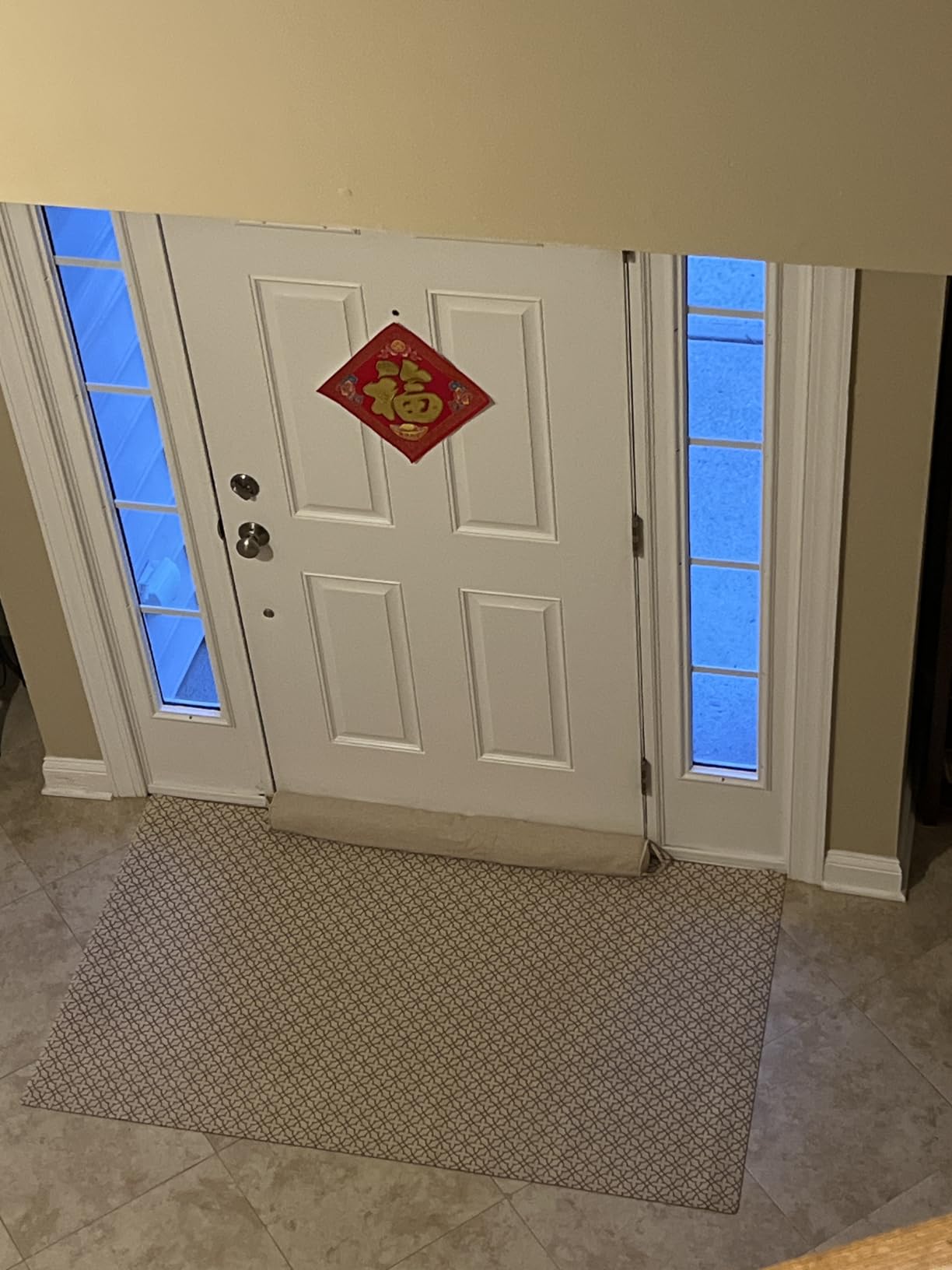 Heavy Duty Under Door Draft Stopper and Noise Blocker, Sound Proof Under Door Draft Guard for Doors and Windows, Provides Air Insulation and Weather Stripping for Doors (Brown, 32 Inches) customer photo 2