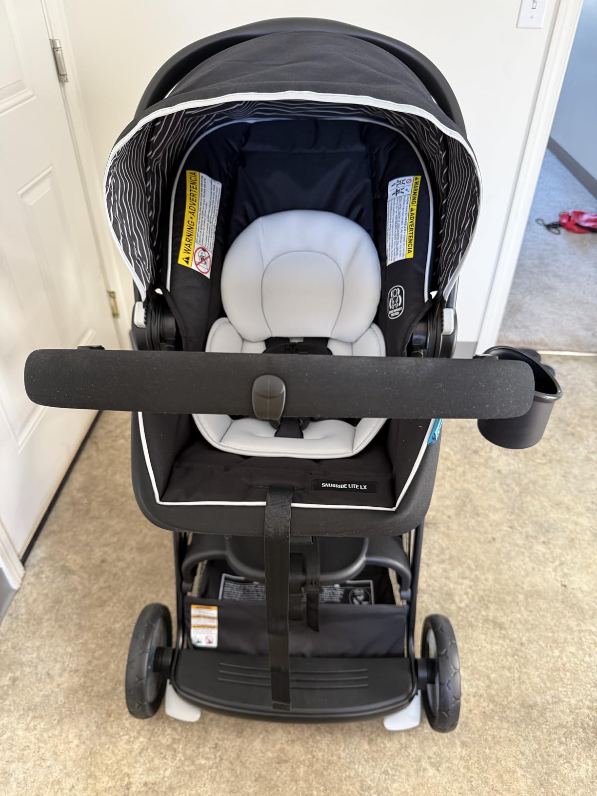 Graco Ready2Grow LX 2.0 Double Stroller, Twin Baby Stroller Features Bench Seat and Standing Platform Options, Compact Fold Perfect for Baby Travel, Clark customer photo 2