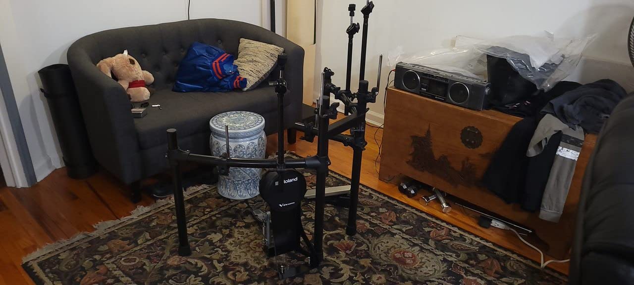 Roland TD-07KV Electronic V-Drums Kit - Legendary Dual-Ply All Mesh Head kit with superior expression and playability - Bluetooth Audio & MIDI - USB for recording audio and MIDI data - 40 FREE Melodic customer photo 2