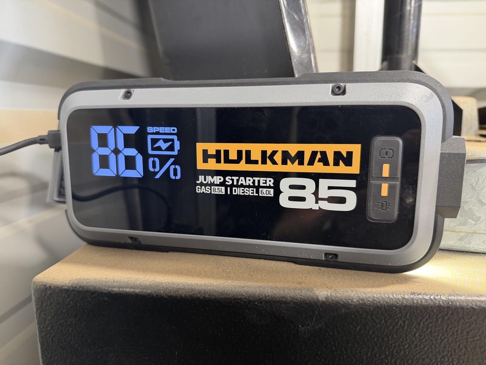 Hulkman Alpha85,Space Gray,2000A 74Wh Smart Jump Starter,12V Portable Car Battery Booster with 3.3