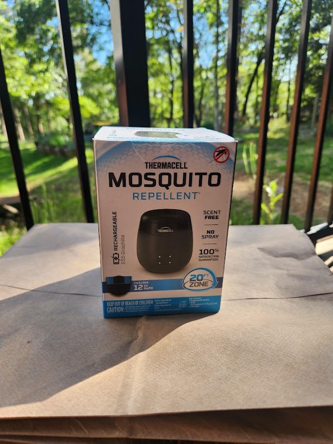 Thermacell E-Series Rechargeable Mosquito Repeller with 20' Mosquito Protection Zone; Bug Spray Alternative; Scent Free customer photo 1