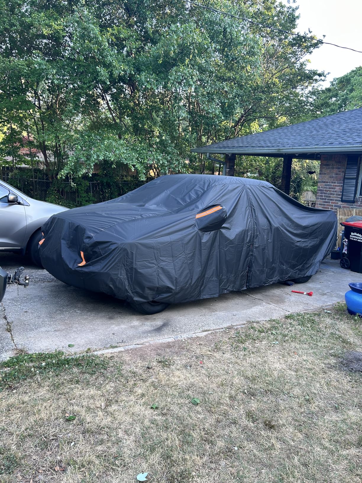 NEVERLAND Sedan Car Cover Waterproof Heavy Duty All Weather Protection Snow Anti-UV Windproof Outdoor Full Car Cover customer photo 2