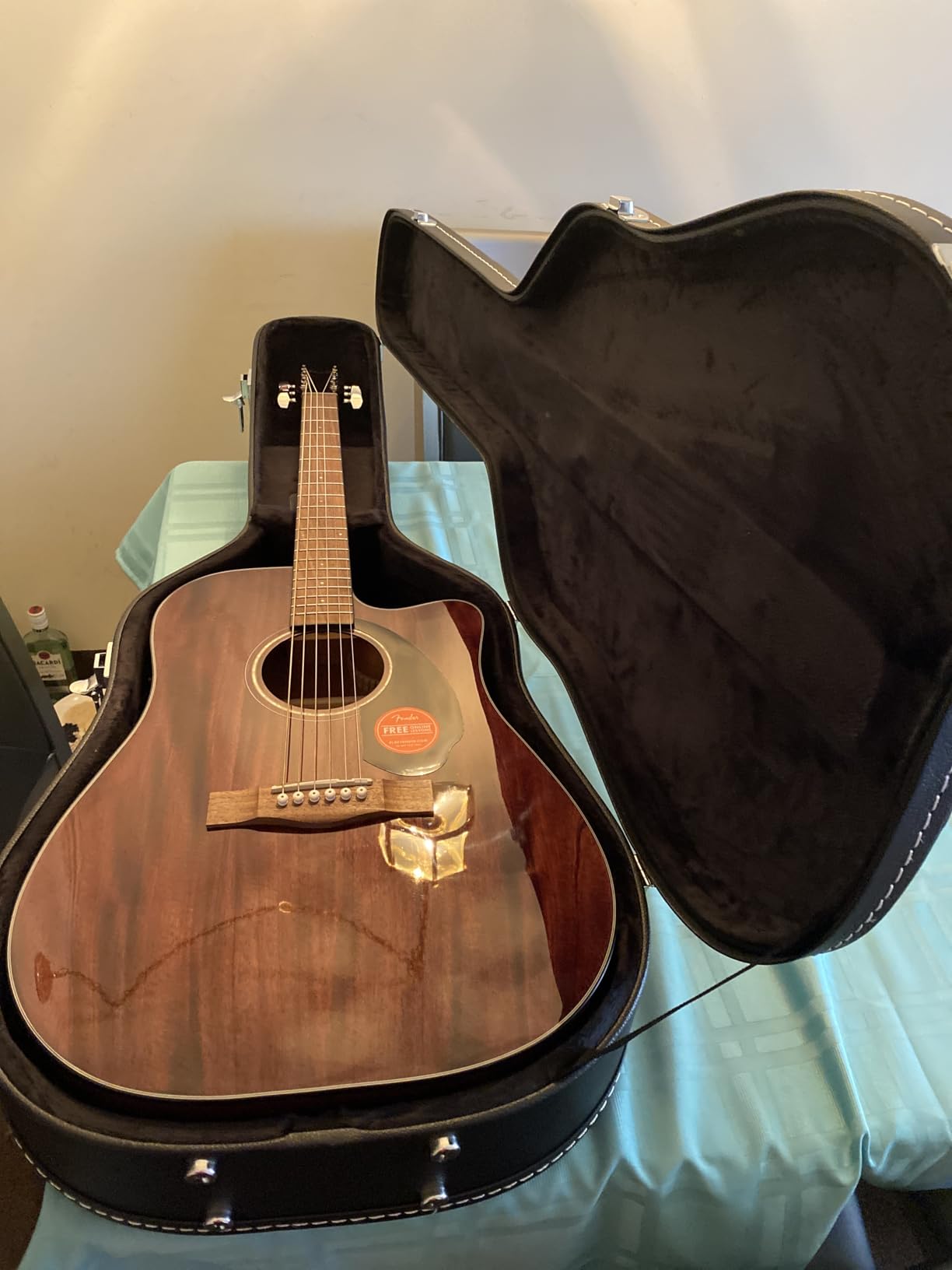 Fender CD-60SCE Solid Top Dreadnought Acoustic-Electric Guitar - All Mahogany customer photo 1