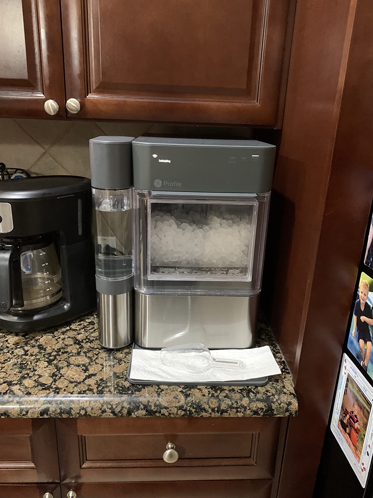 GE Profile Opal 2.0 with 0.75 Gallon Tank, Chewable Crunchable Countertop Nugget Ice Maker, Scoop included, 38 lbs in 24 hours, Pellet Ice Machine with WiFi & Smart Connected, Stainless Steel customer photo 1