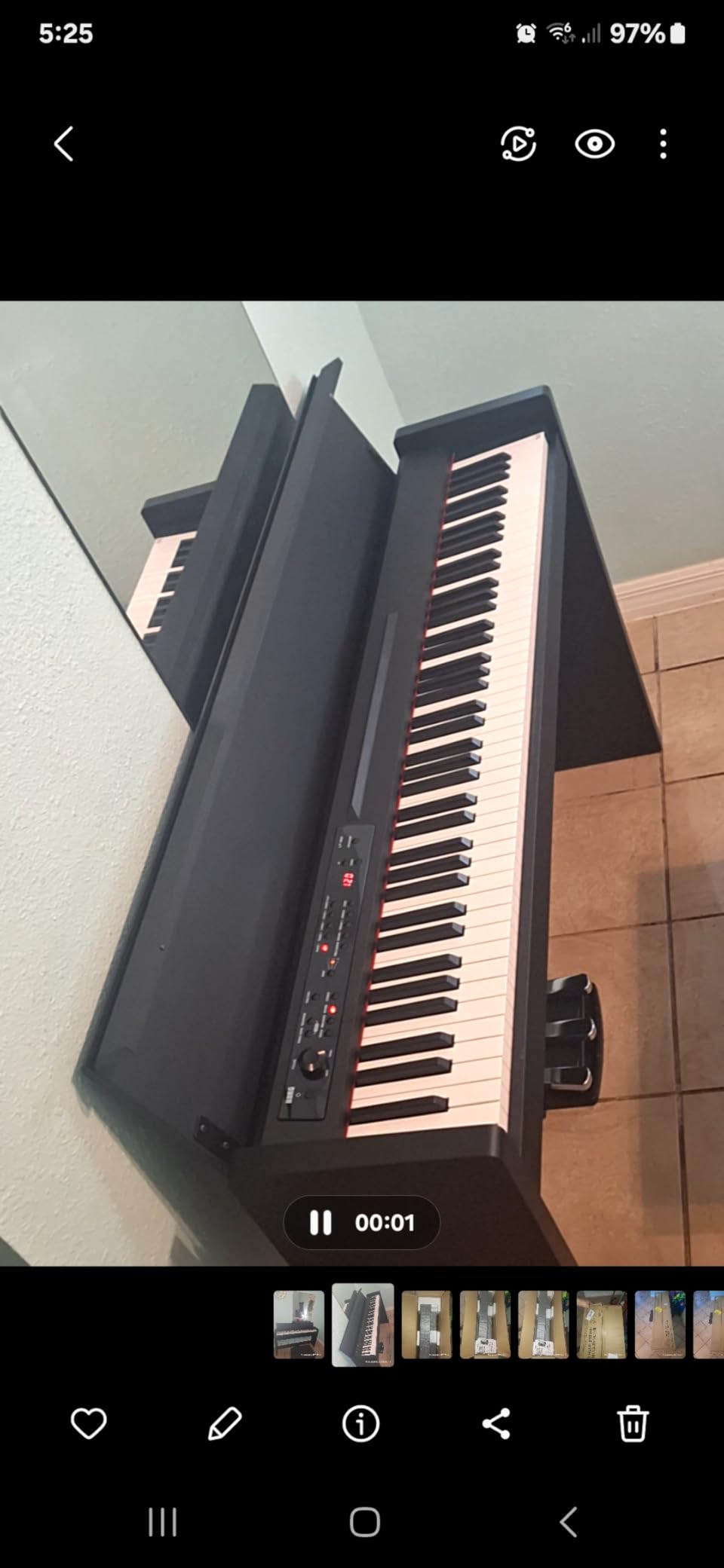 Korg LP-380U Digital Home Piano with 88-Key Fully Weighted Keyboard, Built-in Speakers, Furniture Stand, 3-Pedal Unit customer photo 1