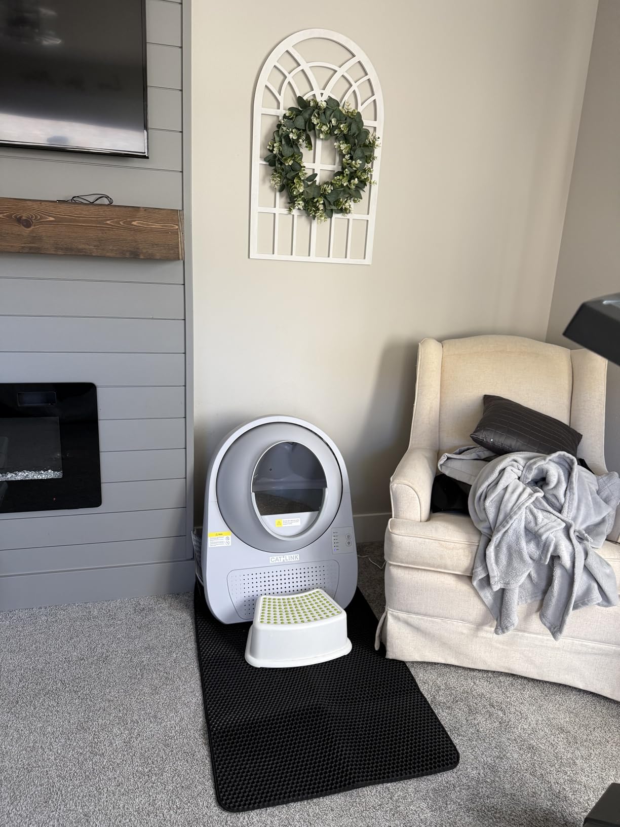 CATLINK Self Cleaning Cat Litter Box, Automatic Cat Litter Box, Double Odor Removal customer photo 1