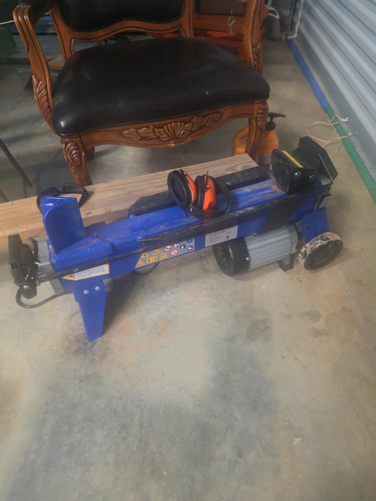 BILT HARD Log Splitter 6.5 Ton, Wood Splitter Electric Powered 15Amp, with Hydraulic Ram, Electric Firewood Splitting Machine, Horizontal customer photo 1