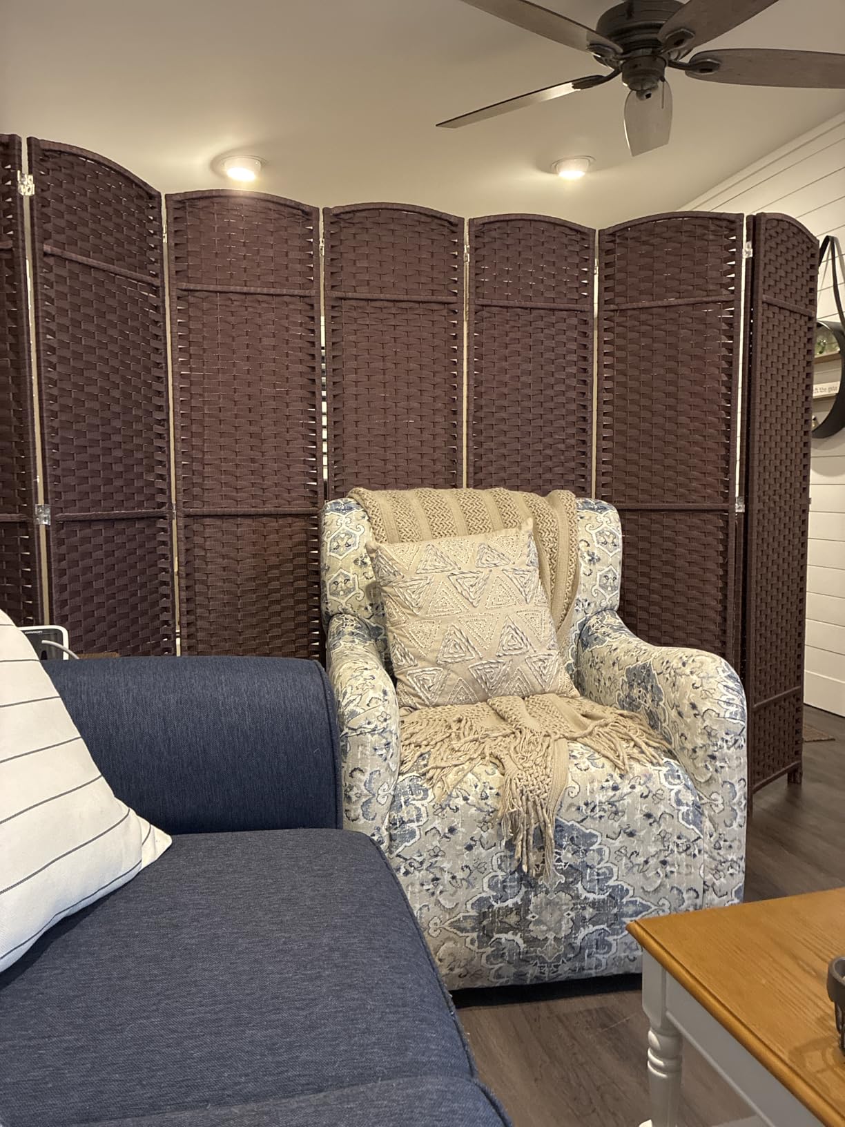 Sorbus 8 Panel Room Divider 6 ft. Tall - Privacy Screen, Extra Wide Double Hinged Panels, Mesh Hand-Woven Design, Partition Room Dividers and Folding Privacy Screens customer photo 2