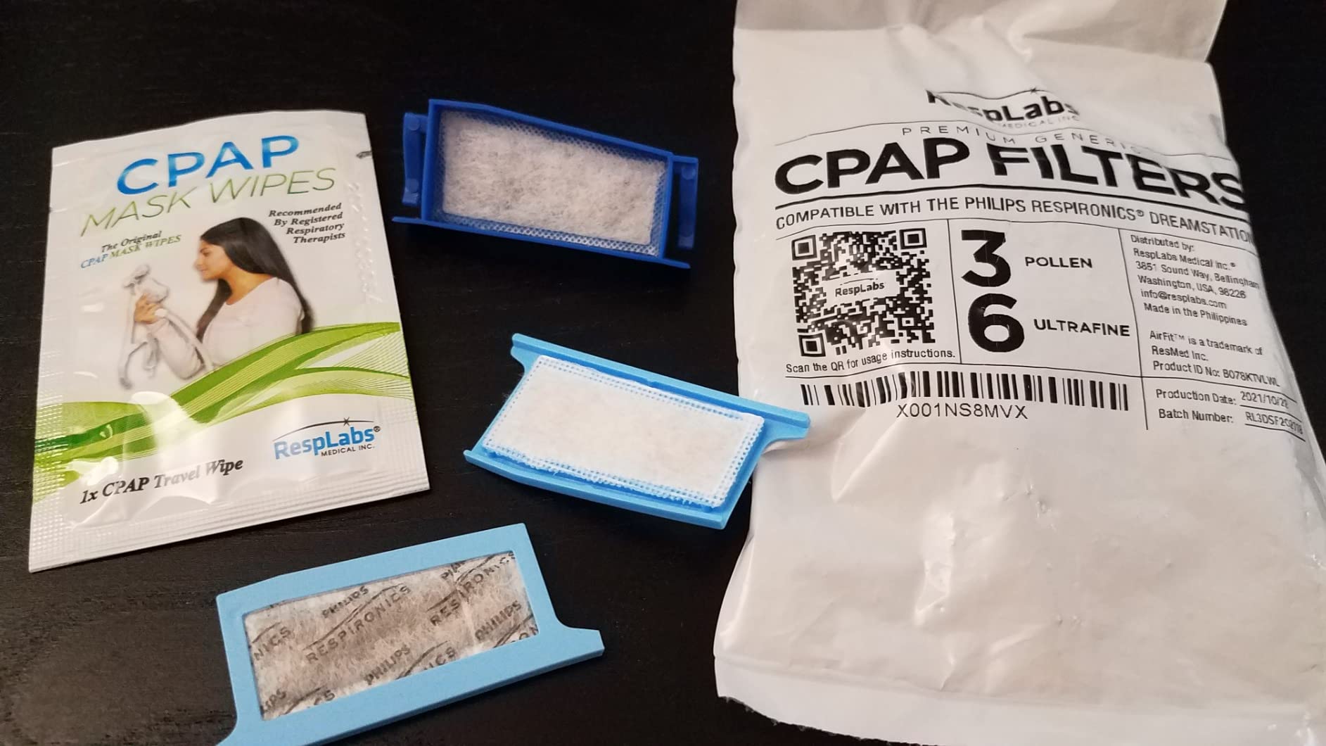 resplabs CPAP Filters for Philips DreamStation 1, 18 Disposable and 9 Reusable (27 Pack) - Fits All DS1 CPAP and BiPAP - NOT for DreamStation 2 customer photo 1