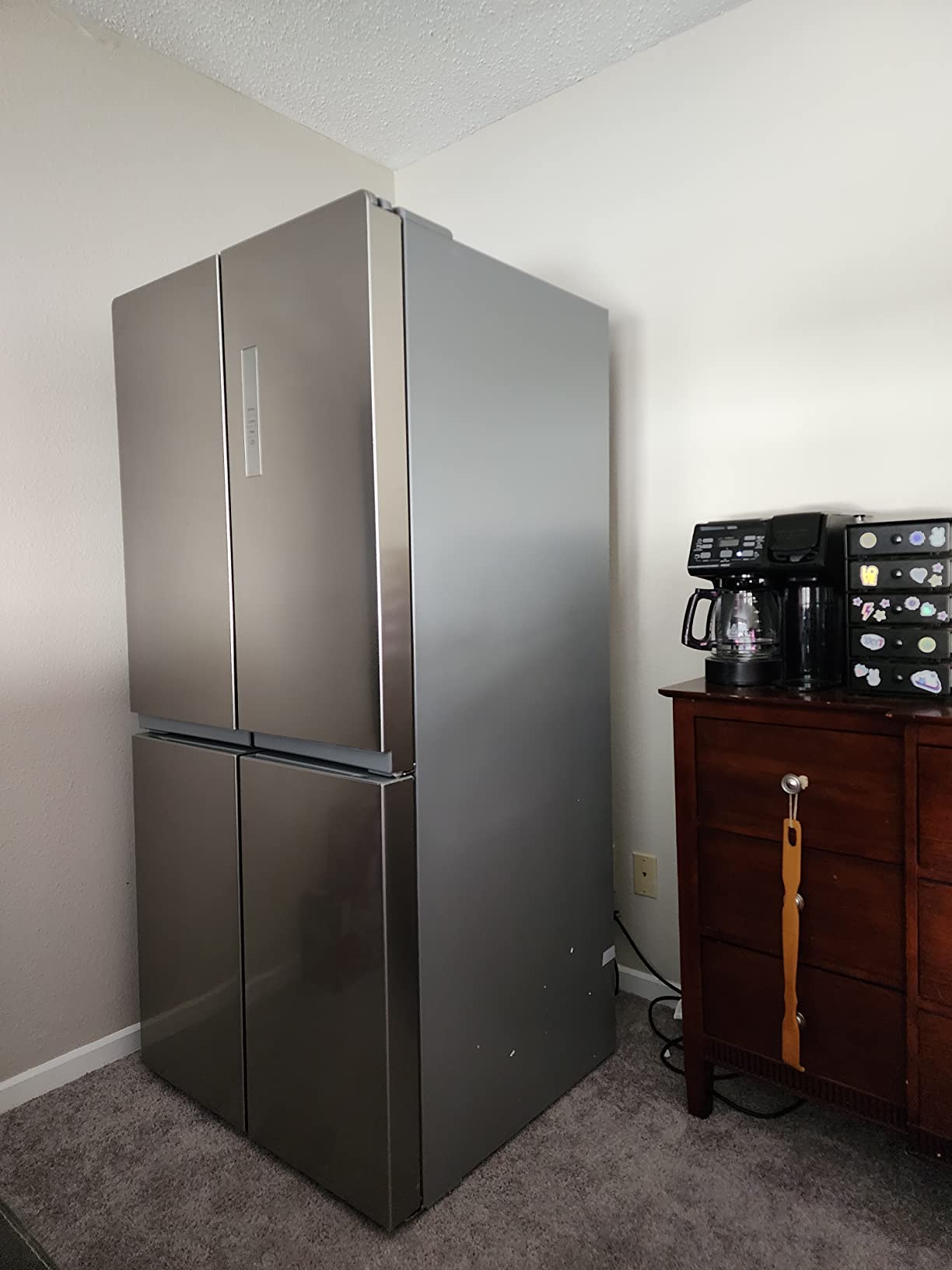 Frigidaire FRQG1721AV 17.4 Cubic Foot Side by Side Refrigerator, Silver customer photo 1