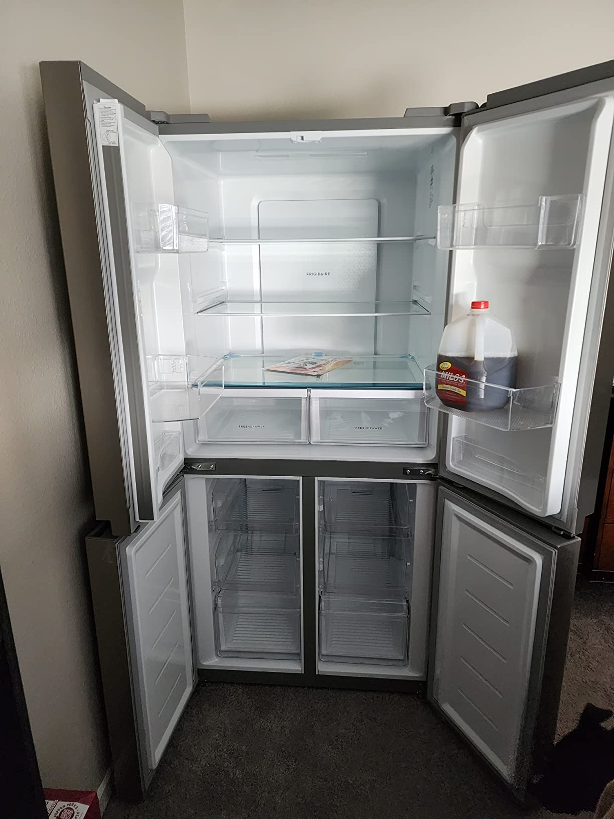 Frigidaire FRQG1721AV 17.4 Cubic Foot Side by Side Refrigerator, Silver customer photo 2