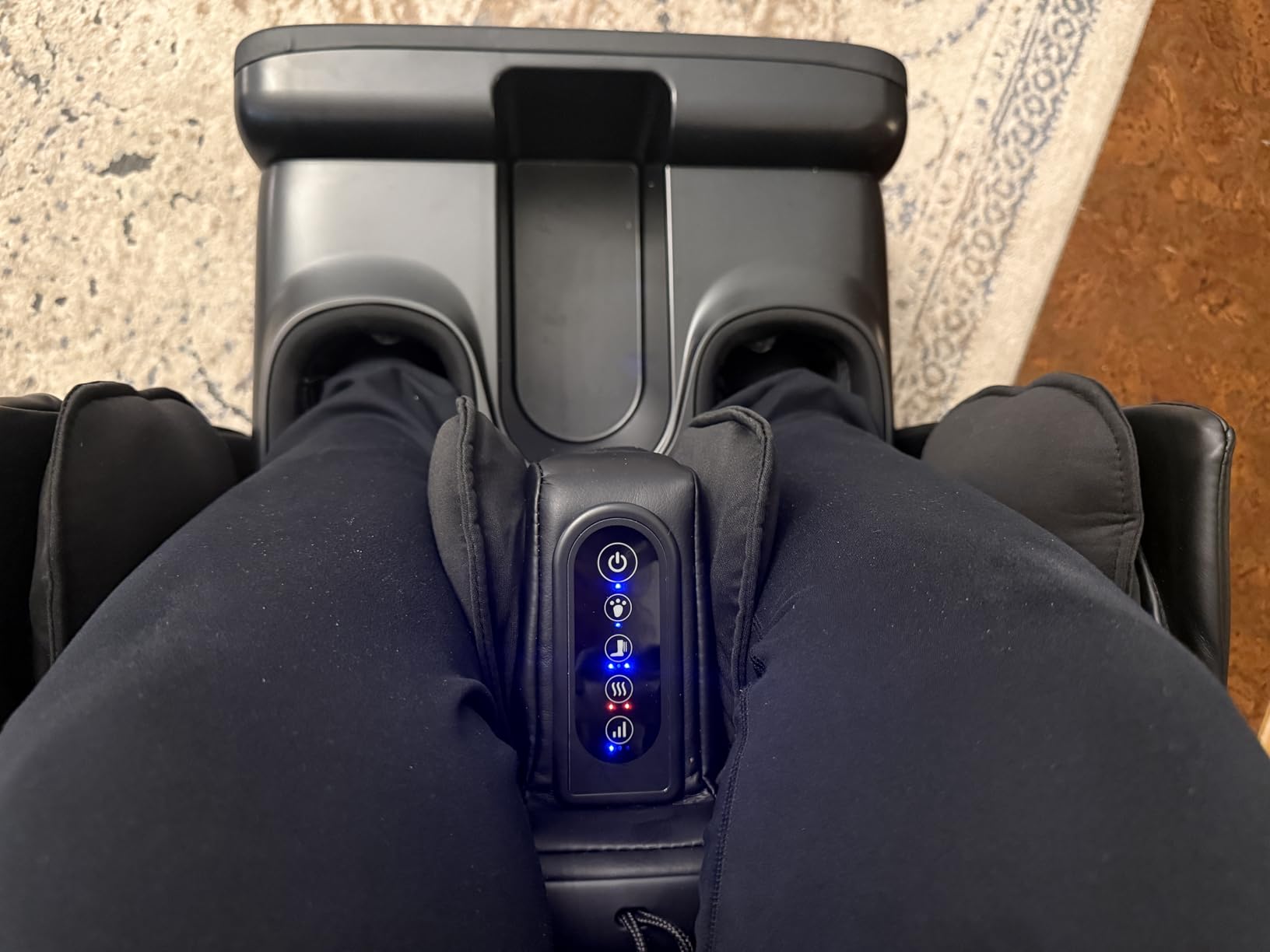 COMFIER 2 in 1 FSA Foot Massager Machine, HSA Shiatsu Foot and Calf Massager with Heat, Kneading, Vibration, Compression Massagers customer photo 2