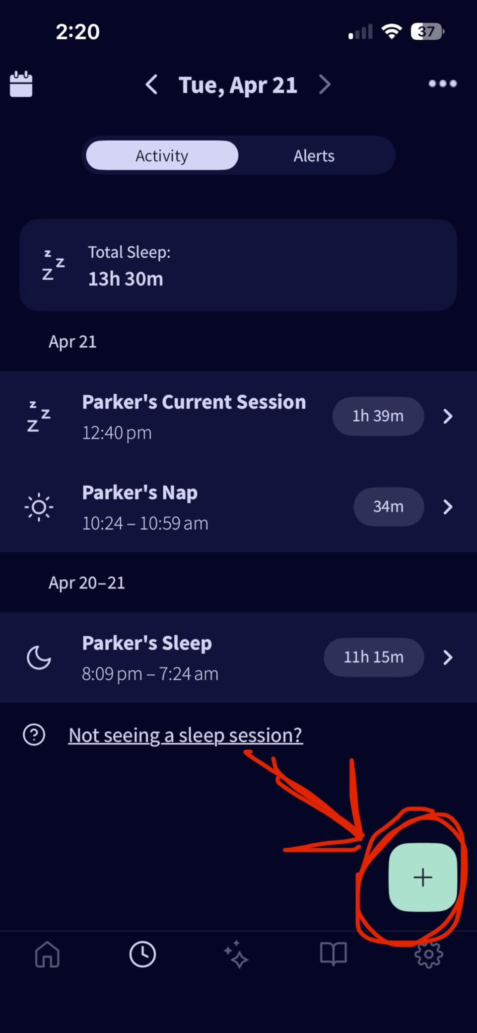 Owlet Dream Sock - Smart Baby Monitor View Heart Rate and Average Oxygen O2 as Sleep Quality Indicators. Wakings, Movement, and Sleep State. Digital Sleep Coach and Sleep Assist Prompts - Mint customer photo 2