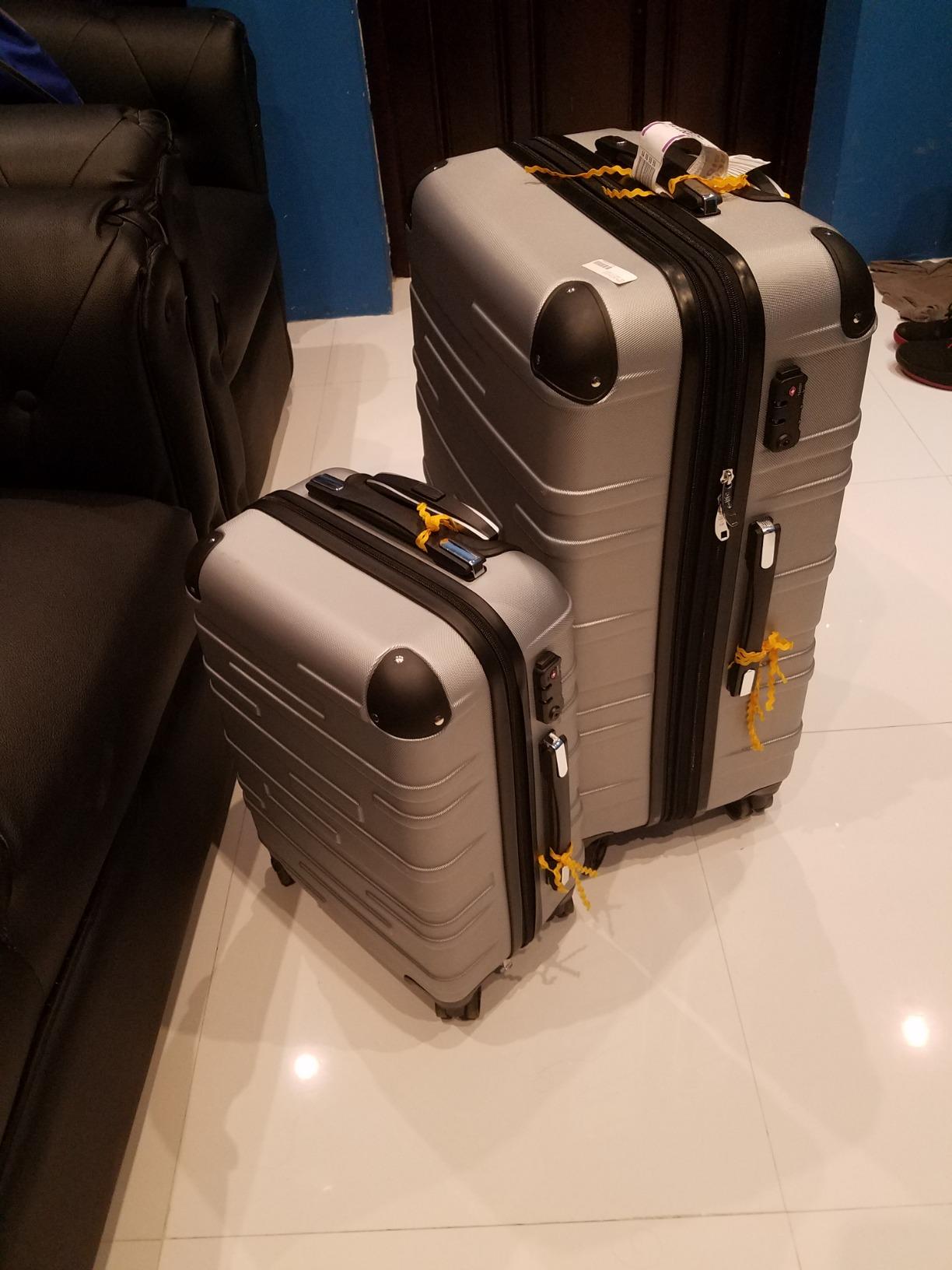 Coolife Hardside Luggage 3 Piece Set with TSA Lock, Spinner Wheels, Telescopic Handle, Lightweight Travel Suitcases (Dark Green, 3 piece set) customer photo 2