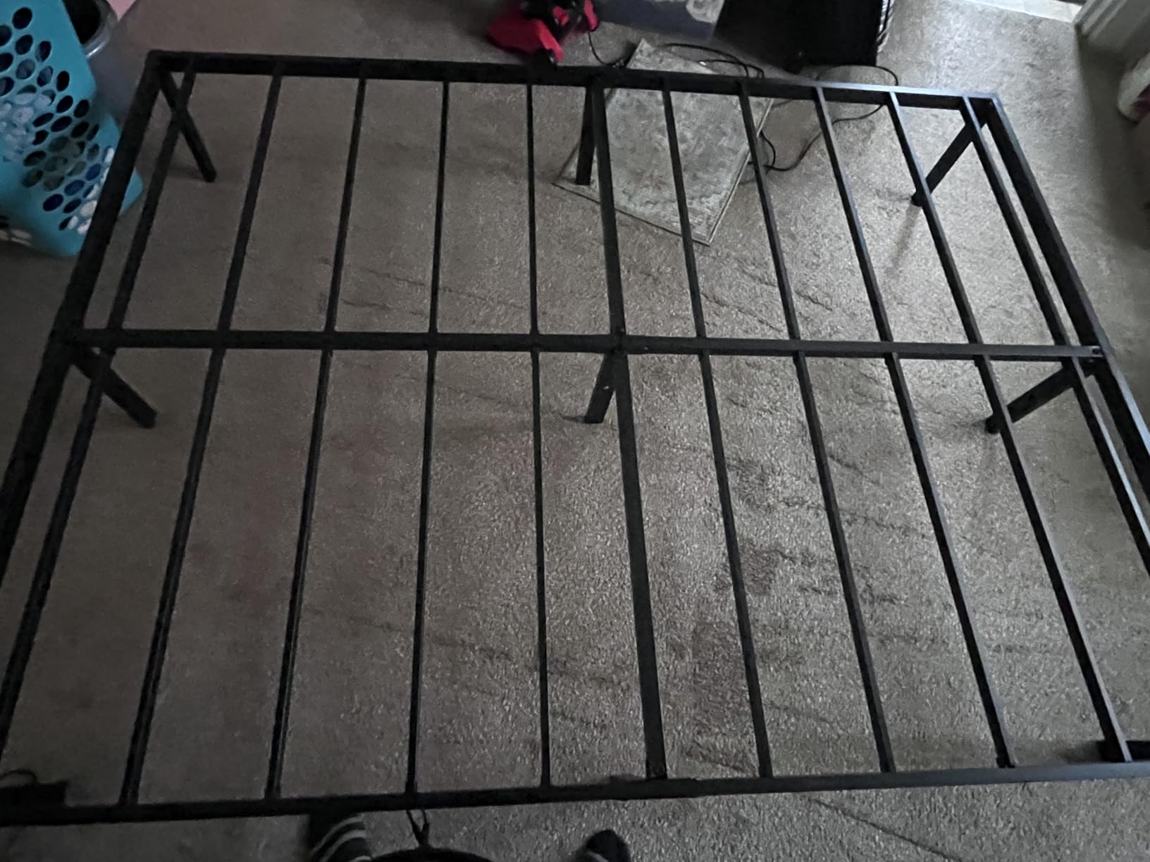 Maenizi 14 Inch Metal Bed Frame Queen Size No Box Spring Needed, Heavy Duty Platform Support Up to 3000 lbs, Easy Assembly, Noise Free, Black customer photo 2