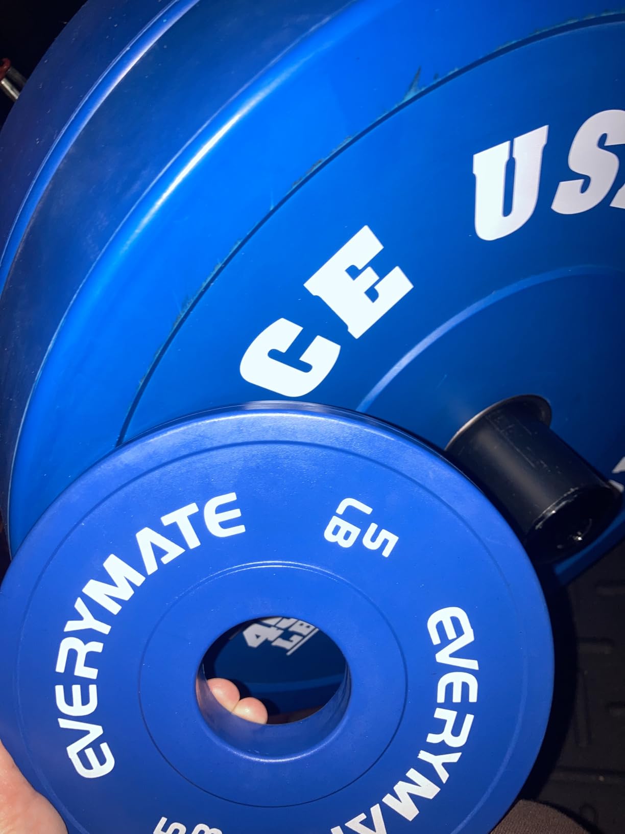 EVERYMATE Change Weight Plates 1.25LB 2.5LB 5LB Set Fractional Plate Olympic Bumper Plates for Cross Training Bumper Weight Plates Steel Insert Strength Training Weight Plates customer photo 1