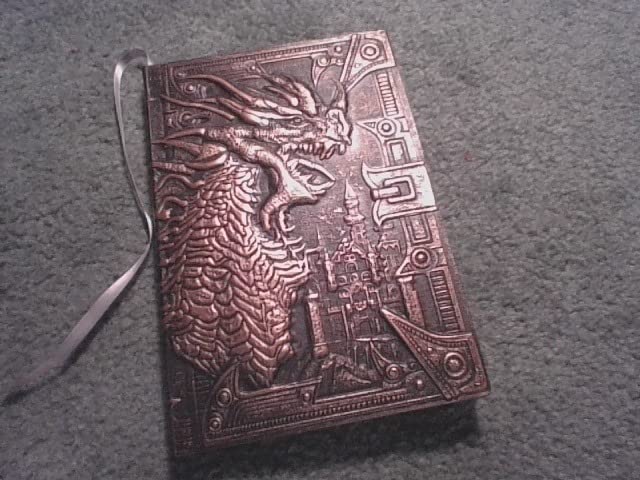 DND Notebook / Journal, Unique 200 Page Book with 3D Bronze Dragon Embossed Faux Leather Cover with Pen - Ideal for Dungeons & Dragons / D&D. Great RPG Accessories Gift for DM's & Players, Men or Women customer photo 2