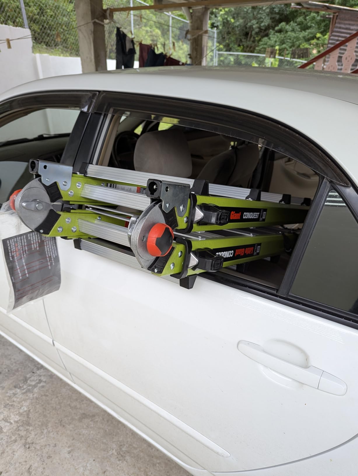 Little Giant Ladders Systems Conquest 2.0, M22, 22ft, Multi-Position Ladder, Fiberglass, Type 1A, 300 lbs Weight Rating, Green customer photo 2