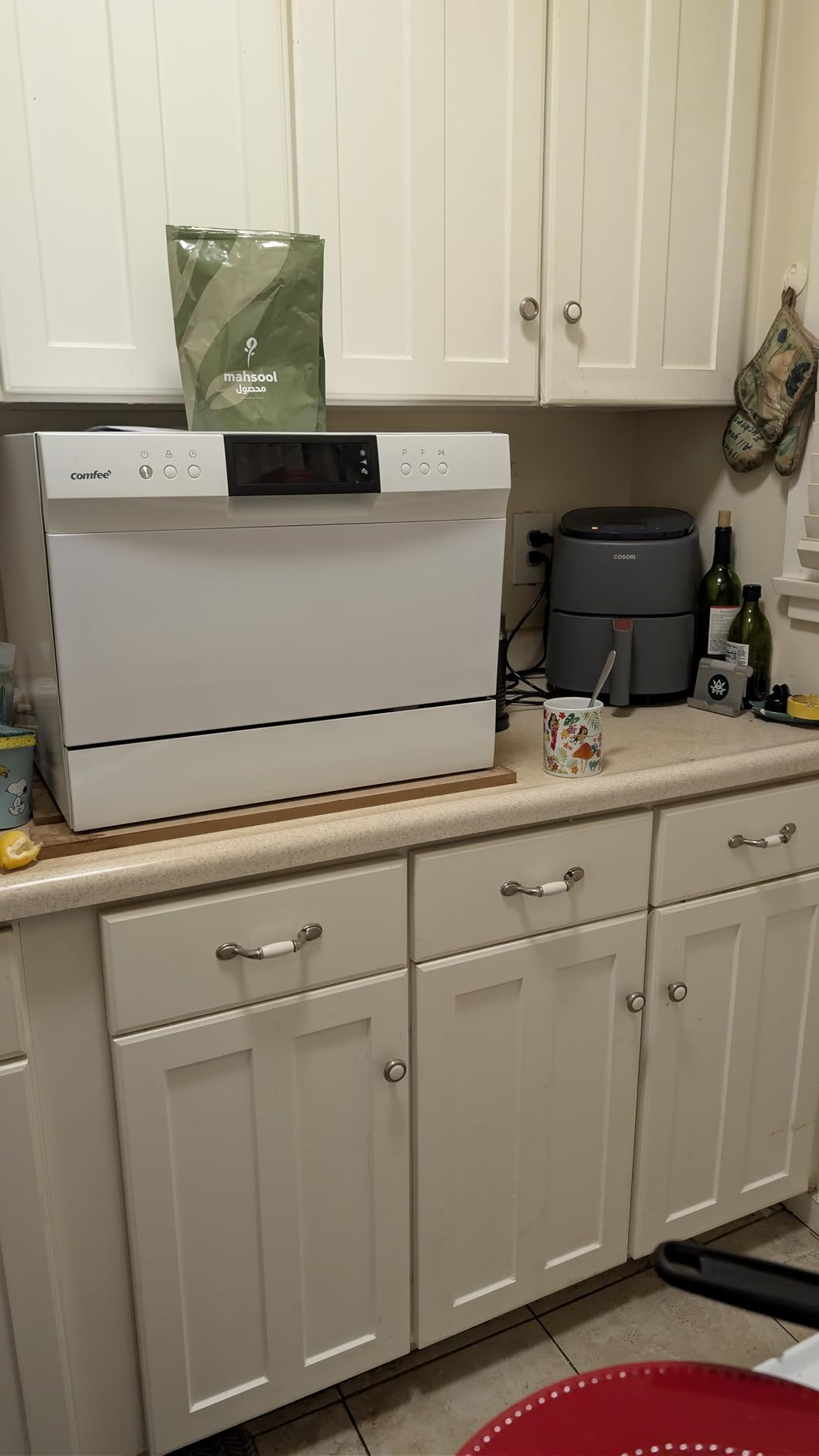 COMFEE' Countertop Dishwasher, Energy Star Portable Dishwasher, 6 Place Settings & 8 Washing Programs, Speed, Baby-Care, ECO & Glass, Dish Washer for Dorm, RV & Apartment, Black customer photo 2