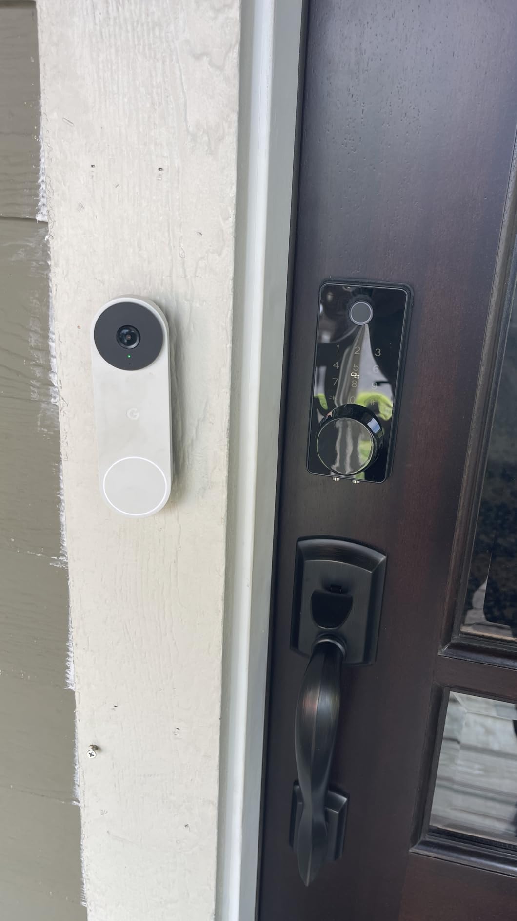 LOCKSTAR Smart Door Lock - Keyless Entry Deadbolt Door Lock - Multiple Entry Methods - APP - Fingerprint Touch ID - Keypad Code - Card FOB - Traditional Key - Smart Home Devices customer photo 1