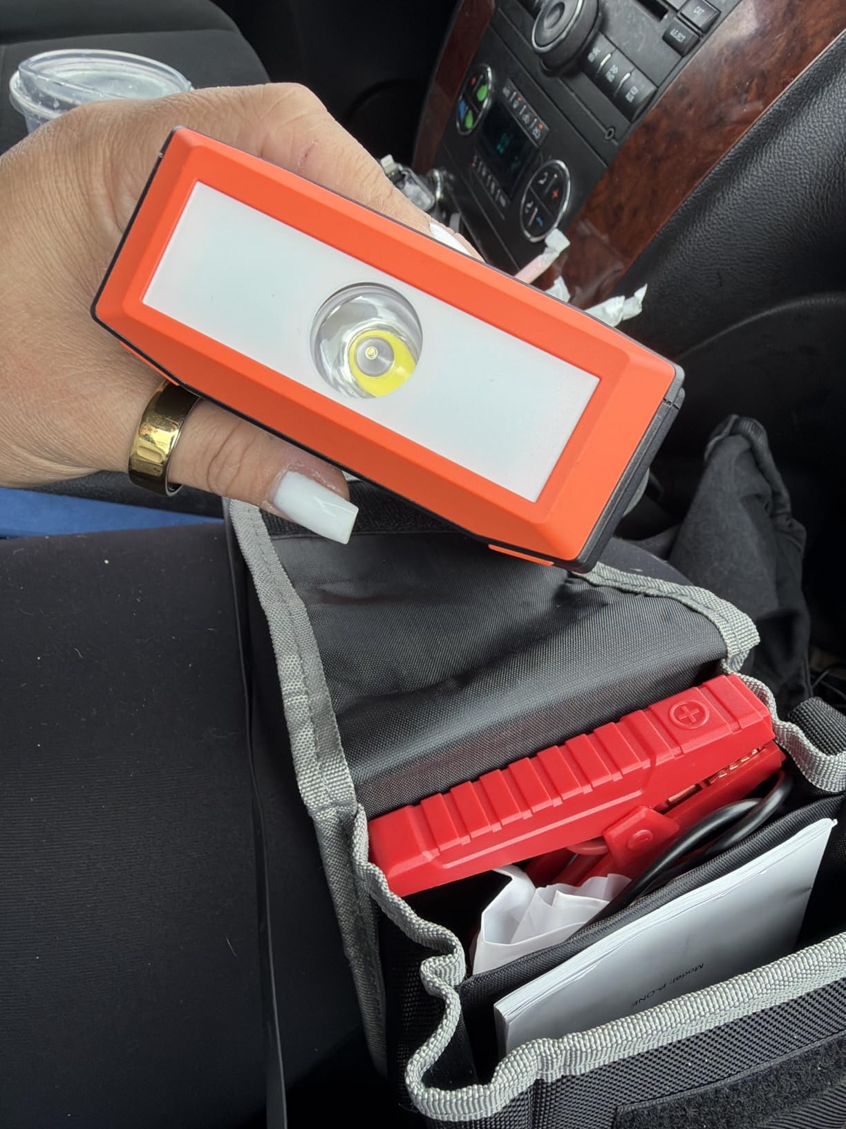 Powrun P-ONE Jump Starter, 2000A Portable Jump Box - Car Jump Starter Battery Pack for up to 8.0L Gas and 6.5L Diesel Engines, 12V Battery Jump Starter with Carry Case (Orange) customer photo 1