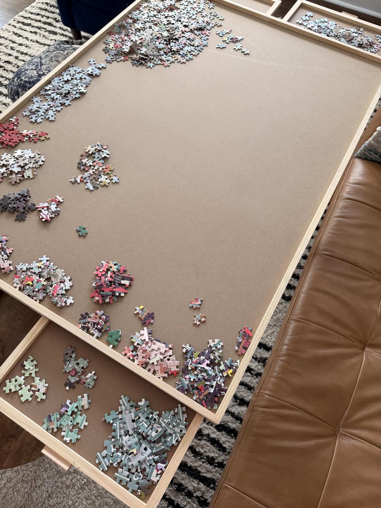 ALL4JIG 1500 Pieces Rotating Puzzle Board with 4 Drawers and Cover,24.92