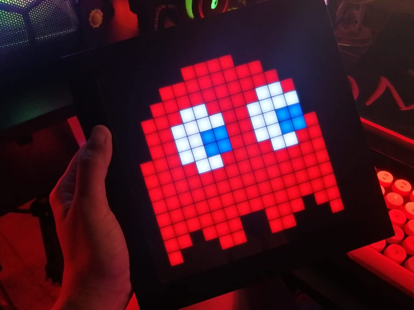 Divoom LED Light Pixel Display Panel Suit for RGB Light Bars, Smart App Control with Cool Animation Desk Setup for PC, TV, Gaming Room Decor customer photo 2