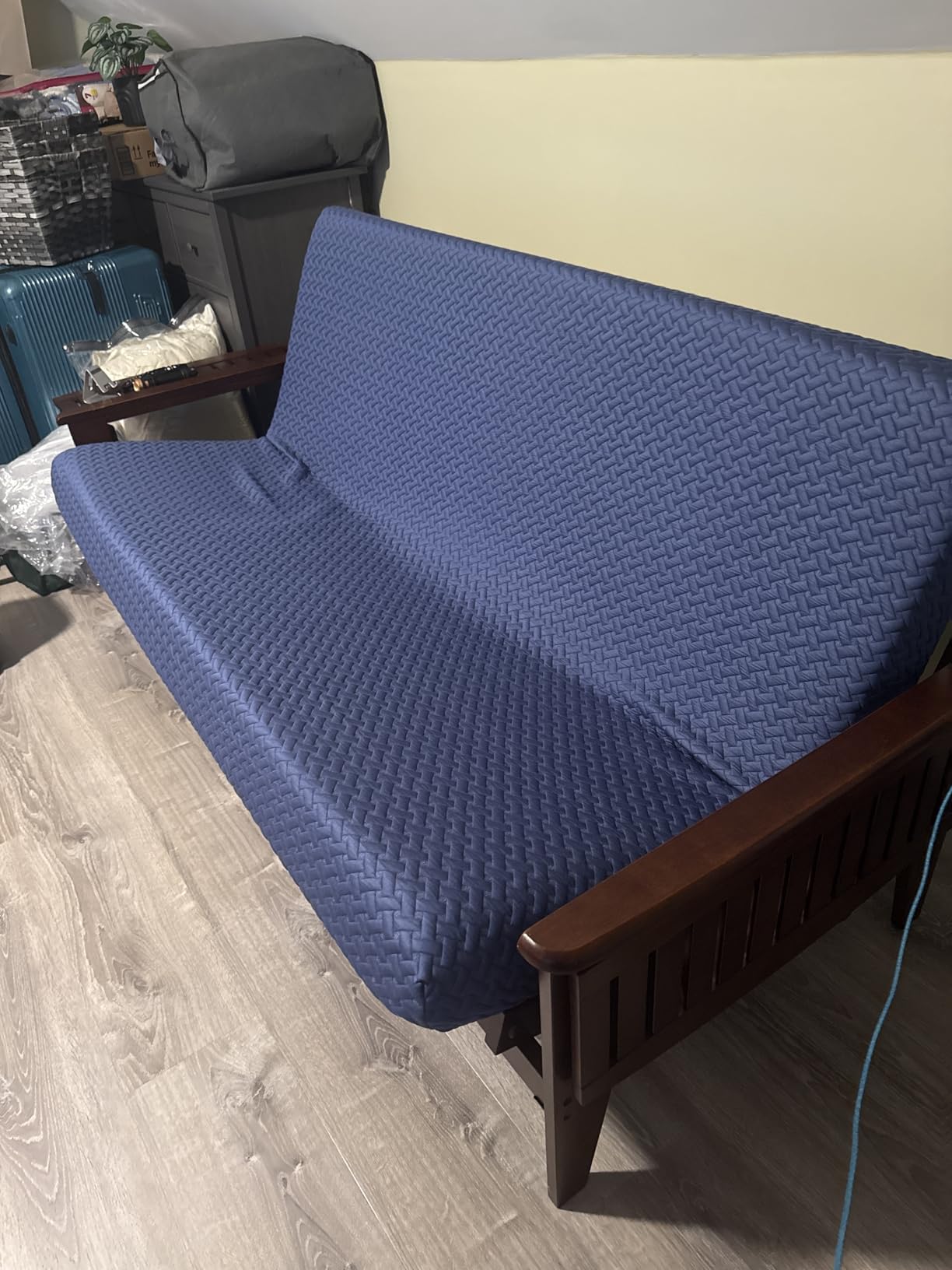 Milliard Full Size Futon Mattress, Light Grey, 71 x 52 x 6 Inch, Memory Foam Futon Mattress Full Size, CertiPUR-US, Comfy Sofa Bed, Couch, Removable Washable Hypoallergenic Cover, Frame Not Included customer photo 1
