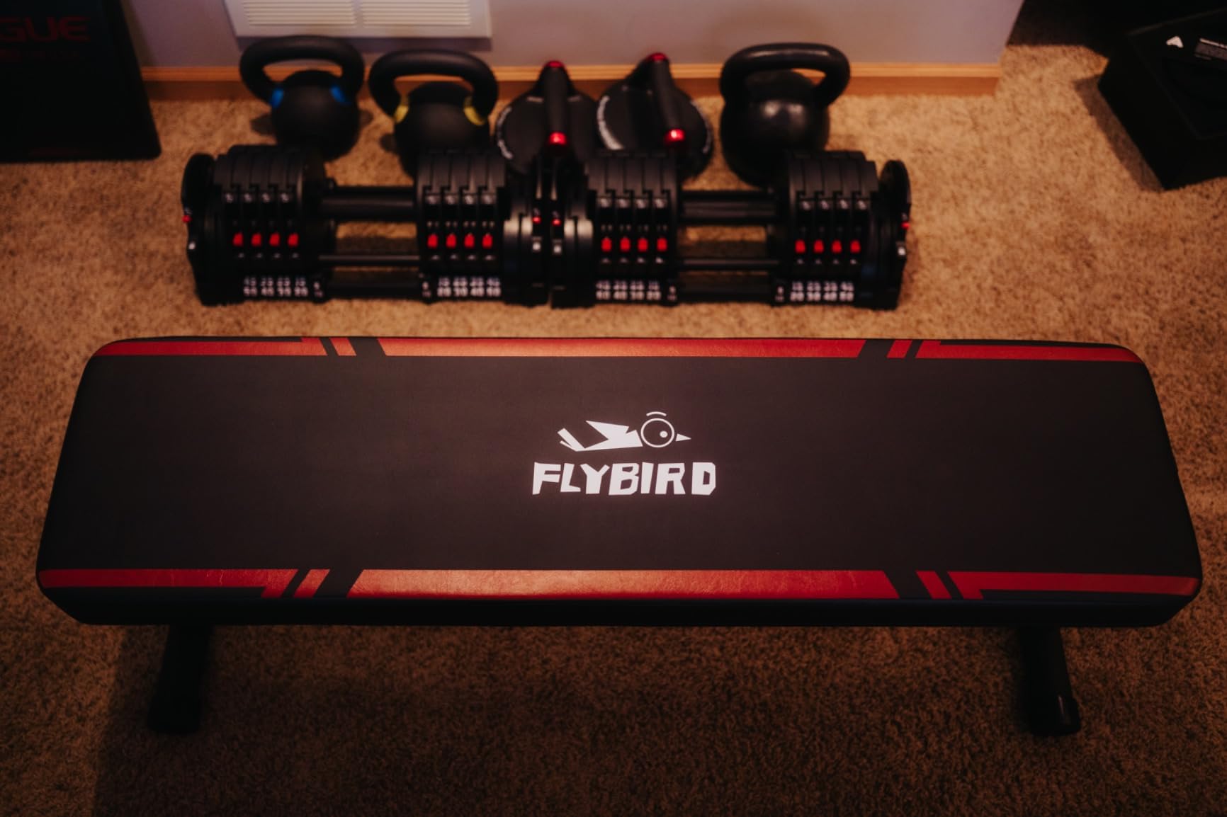 FLYBIRD Foldable Flat Weight Bench for Home Gym, 600/1000 lbs Capacity with Dual Locking for Strength Training customer photo 2